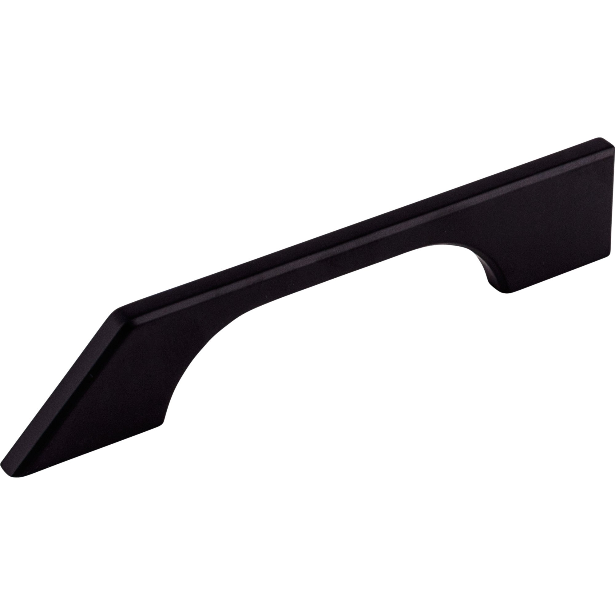 Worldwide Flooring Design Center Tapered Pull 5 Inch (c-c) Flat Black Tapered Pull 5 Inch (c-c) Flat Black Top Knobs Decorative Hardware