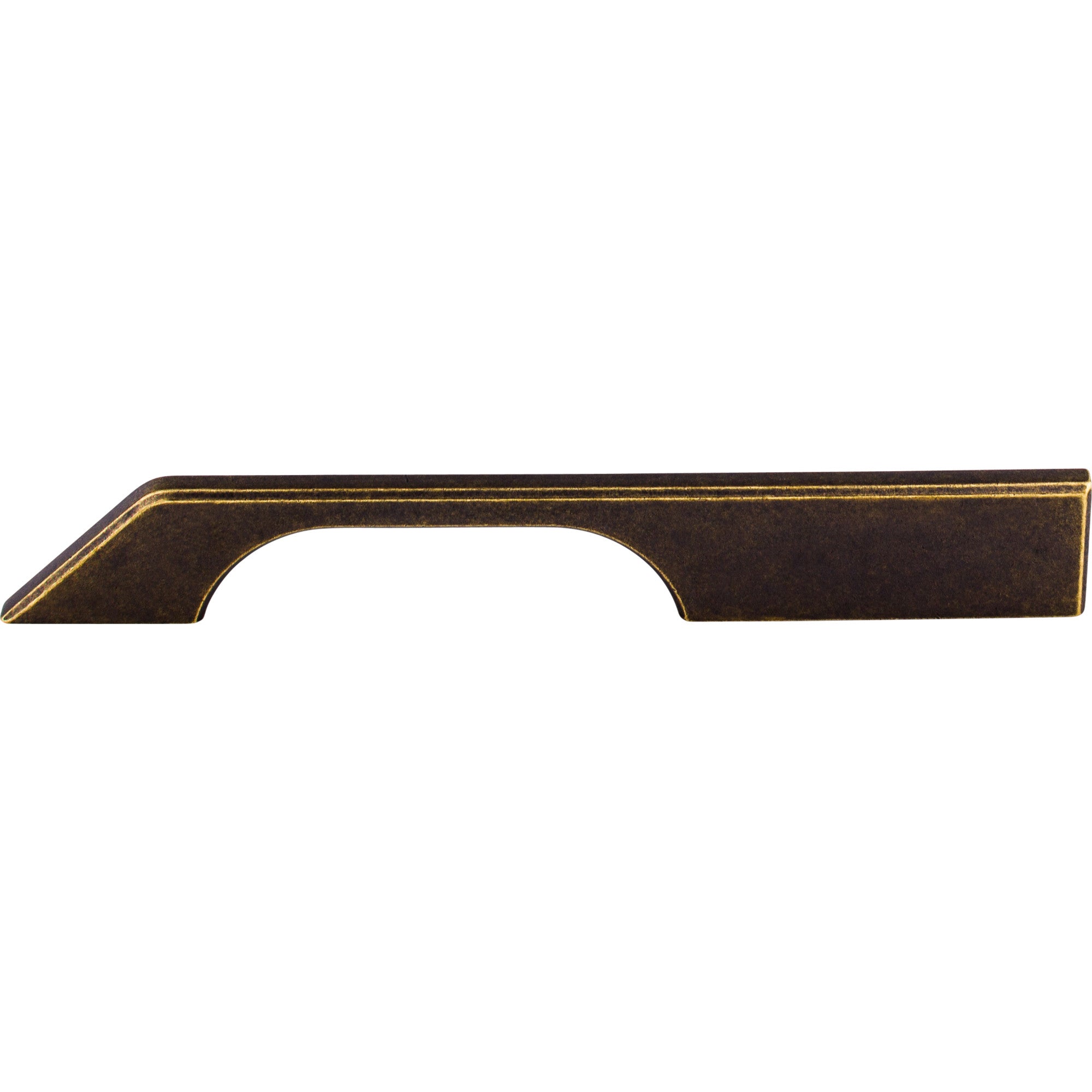 Worldwide Flooring Design Center Tapered Pull 7 Inch (c-c) German Bronze Tapered Pull 7 Inch (c-c) German Bronze Top Knobs Decorative Hardware