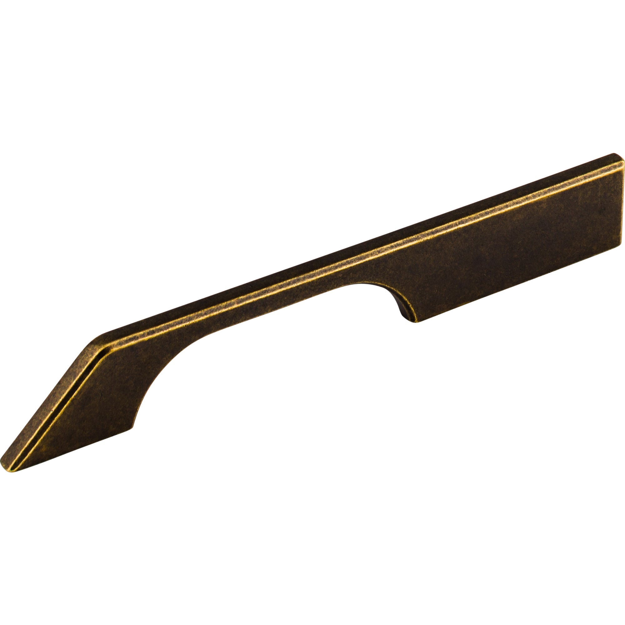 Worldwide Flooring Design Center Tapered Pull 7 Inch (c-c) German Bronze Tapered Pull 7 Inch (c-c) German Bronze Top Knobs Decorative Hardware