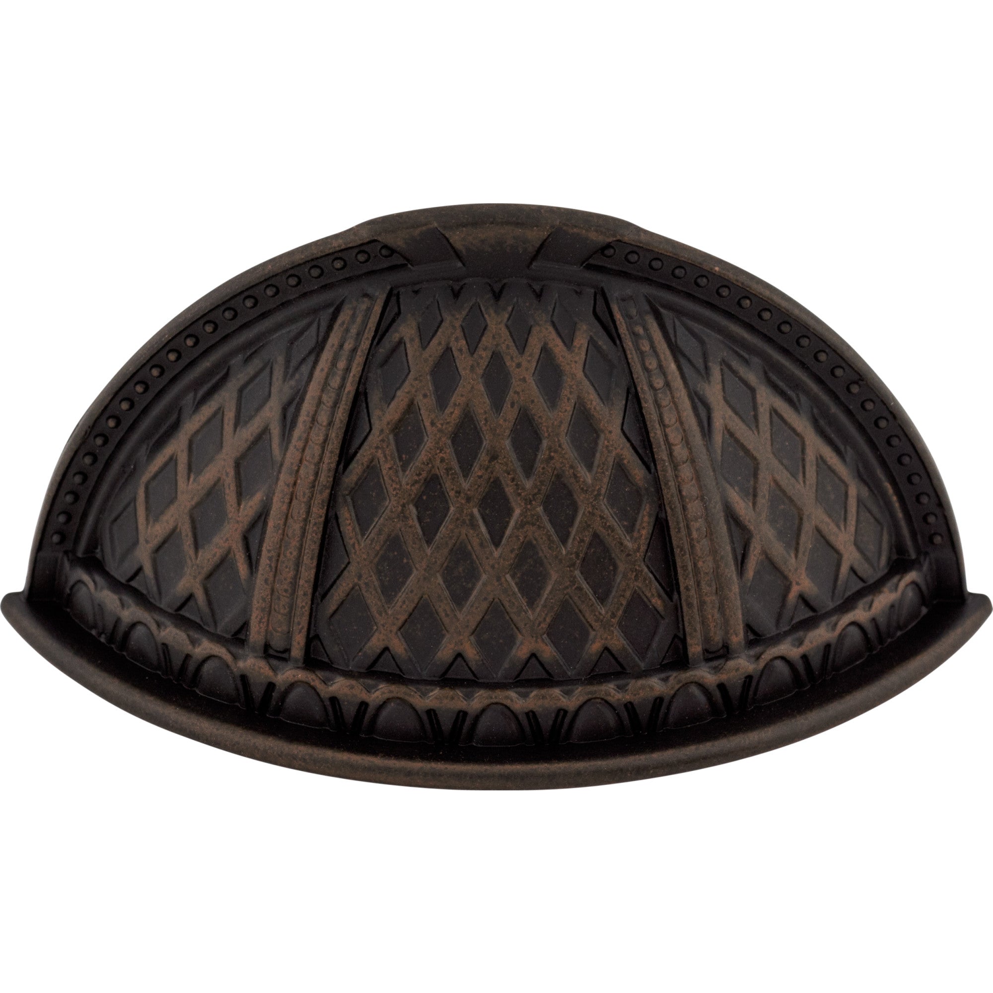 Worldwide Flooring Design Center Trevi Cup Pull 1 1/2 Inch (c-c) Patina Rouge Trevi Cup Pull 1 1/2 Inch (c-c) Patina Rouge Top Knobs Decorative Hardware