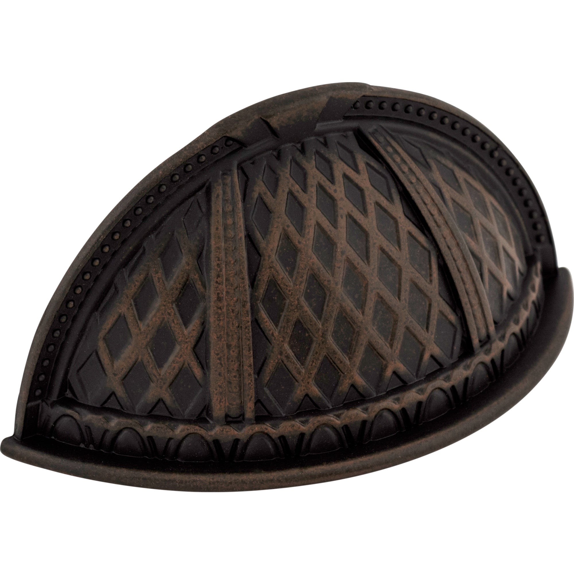 Worldwide Flooring Design Center Trevi Cup Pull 1 1/2 Inch (c-c) Patina Rouge Trevi Cup Pull 1 1/2 Inch (c-c) Patina Rouge Top Knobs Decorative Hardware