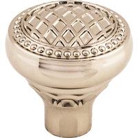 Worldwide Flooring Design Center Trevi Round Knob 1 5/16 Inch Polished Nickel Trevi Round Knob 1 5/16 Inch Polished Nickel Top Knobs Decorative Hardware