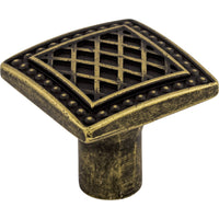 Worldwide Flooring Design Center Trevi Square Knob 1 1/4 Inch German Bronze Trevi Square Knob 1 1/4 Inch German Bronze Top Knobs Decorative Hardware