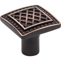 Worldwide Flooring Design Center Trevi Square Knob 1 1/4 Inch Tuscan Bronze Trevi Square Knob 1 1/4 Inch Tuscan Bronze Top Knobs Decorative Hardware