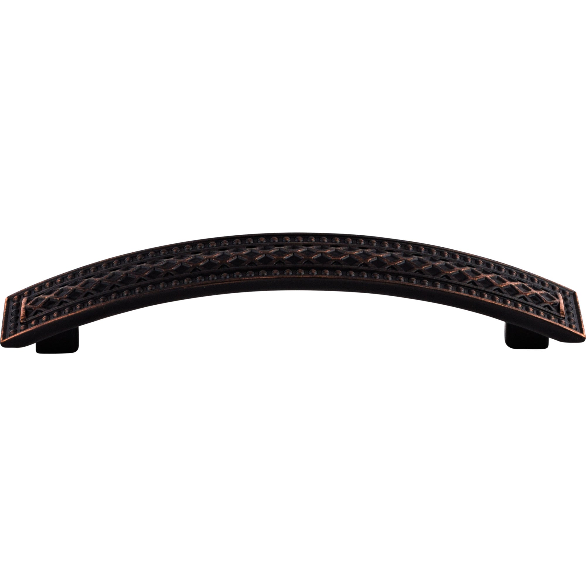 Worldwide Flooring Design Center Trevi Crest Pull 5 Inch (c-c) Tuscan Bronze Trevi Crest Pull 5 Inch (c-c) Tuscan Bronze Top Knobs Decorative Hardware