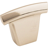 Worldwide Flooring Design Center Arched Knob 1 1/2 Inch Polished Nickel Arched Knob 1 1/2 Inch Polished Nickel Top Knobs Decorative Hardware