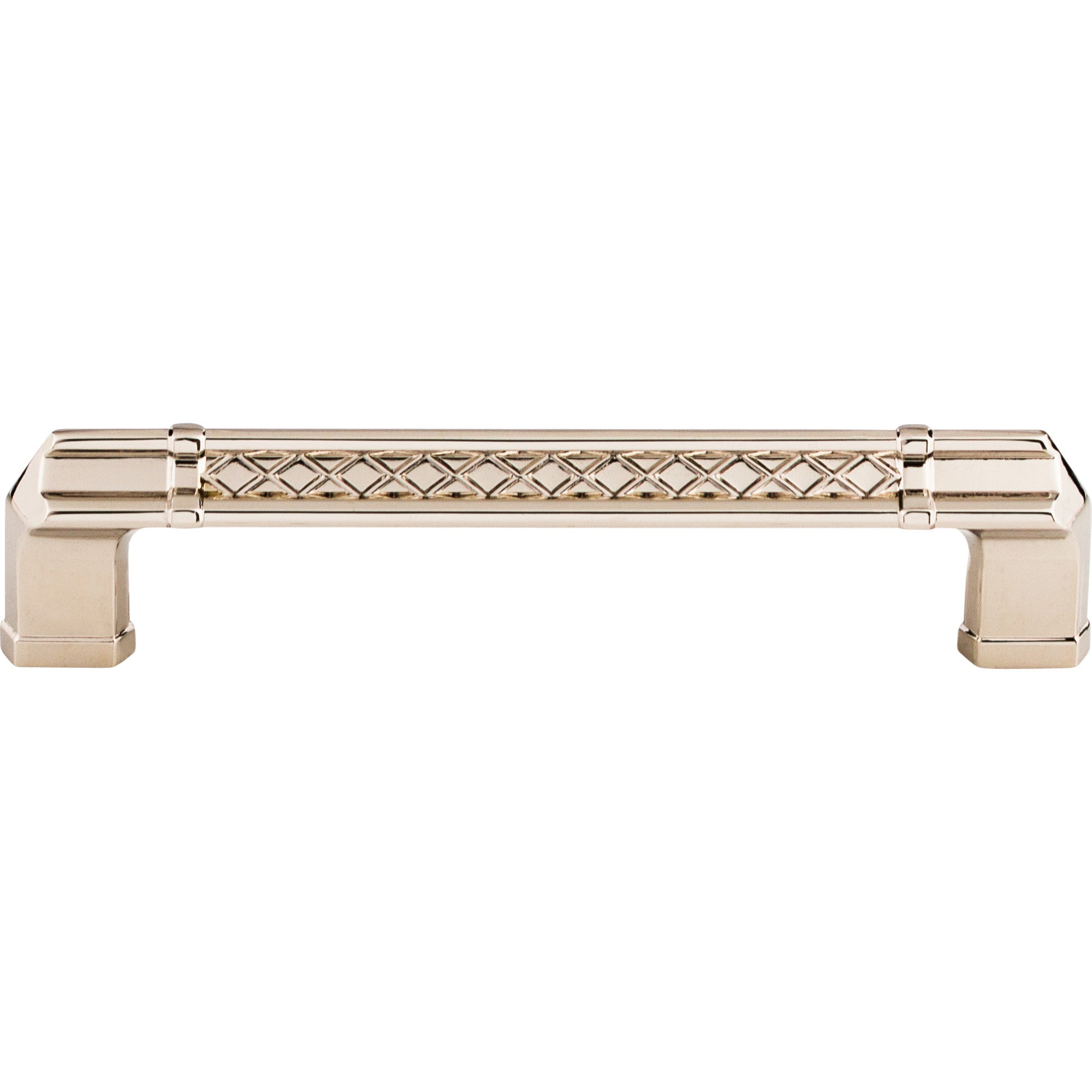 Worldwide Flooring Design Center Tower Bridge Pull 5 Inch (c-c) Polished Nickel Tower Bridge Pull 5 Inch (c-c) Polished Nickel Top Knobs Decorative Hardware