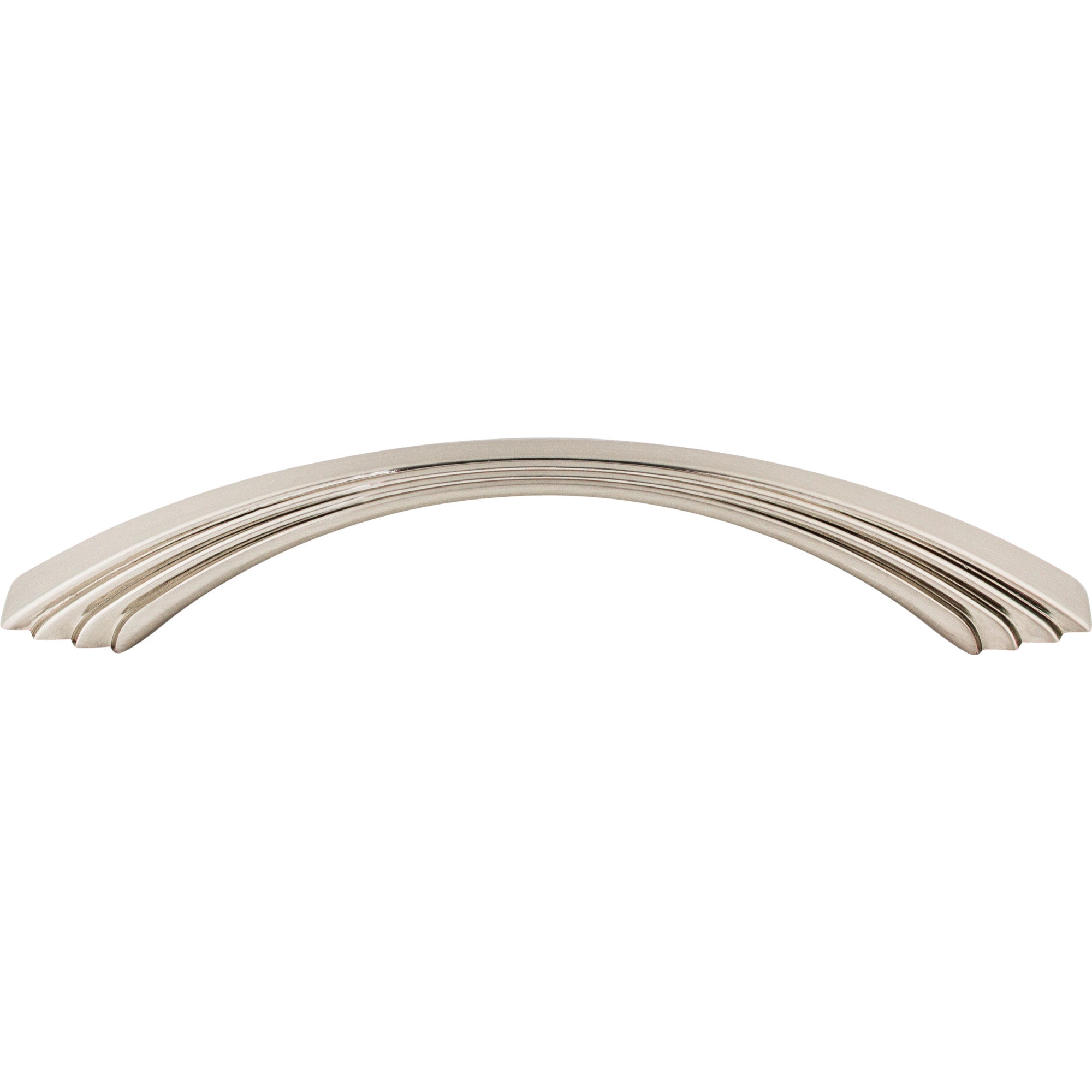 Worldwide Flooring Design Center Sydney Flair Pull 5 Inch (c-c) Brushed Satin Nickel Sydney Flair Pull 5 Inch (c-c) Brushed Satin Nickel Top Knobs Decorative Hardware