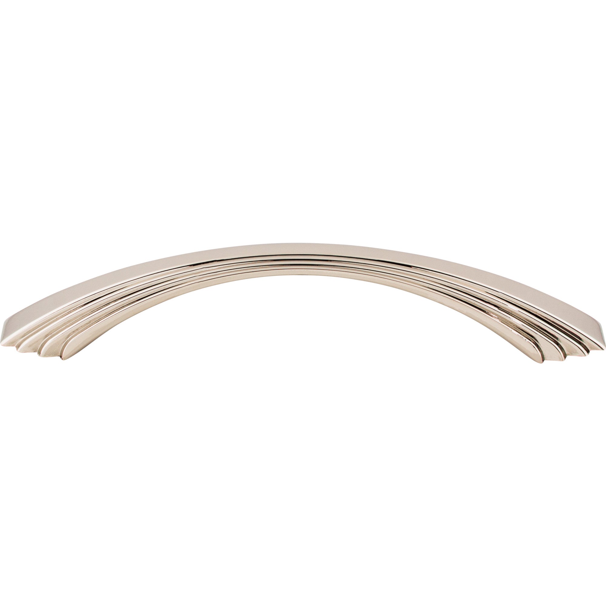Worldwide Flooring Design Center Sydney Flair Pull 5 Inch (c-c) Polished Nickel Sydney Flair Pull 5 Inch (c-c) Polished Nickel Top Knobs Decorative Hardware