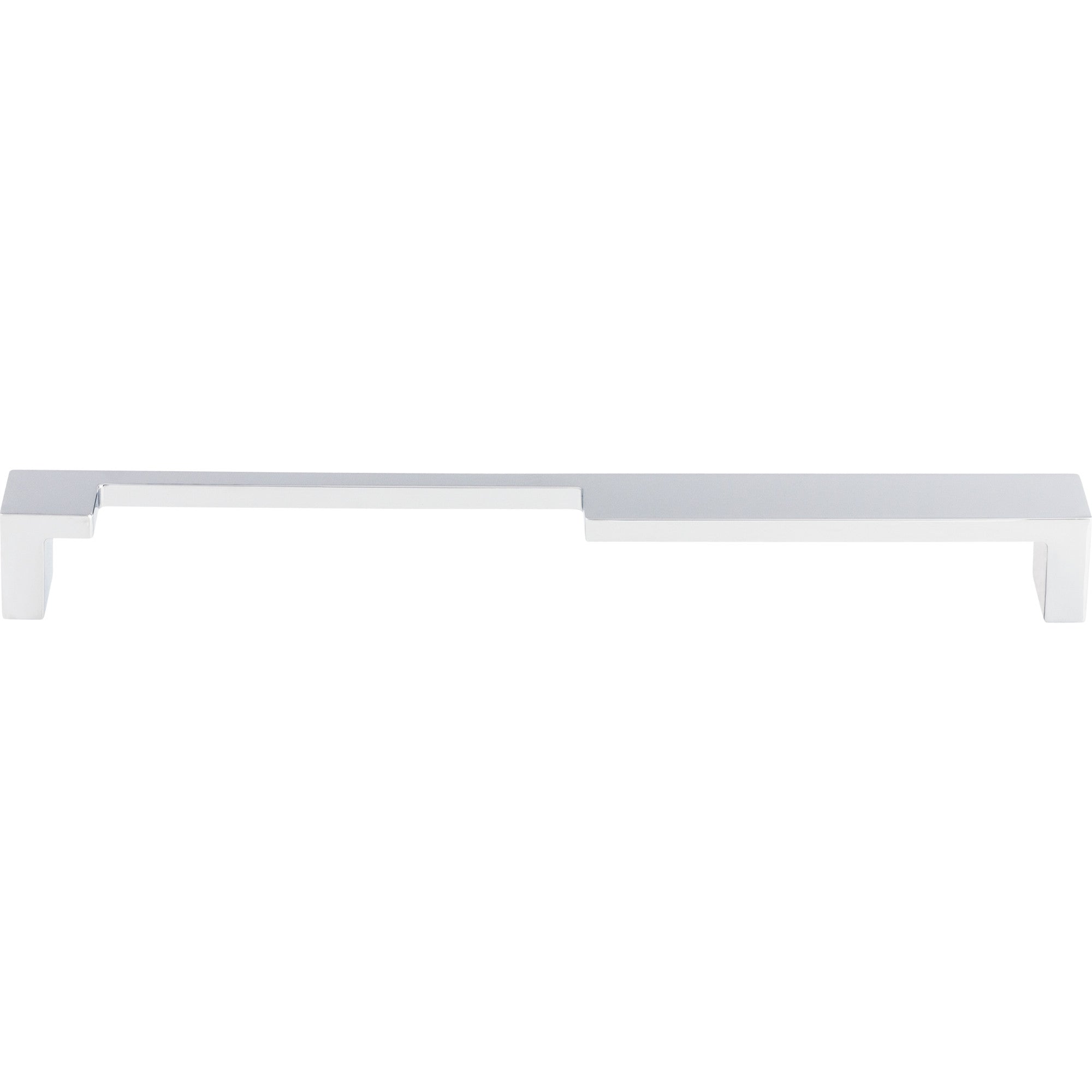 Worldwide Flooring Design Center Modern Metro Notch Pull A 9 Inch (c-c) Polished Chrome Modern Metro Notch Pull A 9 Inch (c-c) Polished Chrome Top Knobs Decorative Hardware