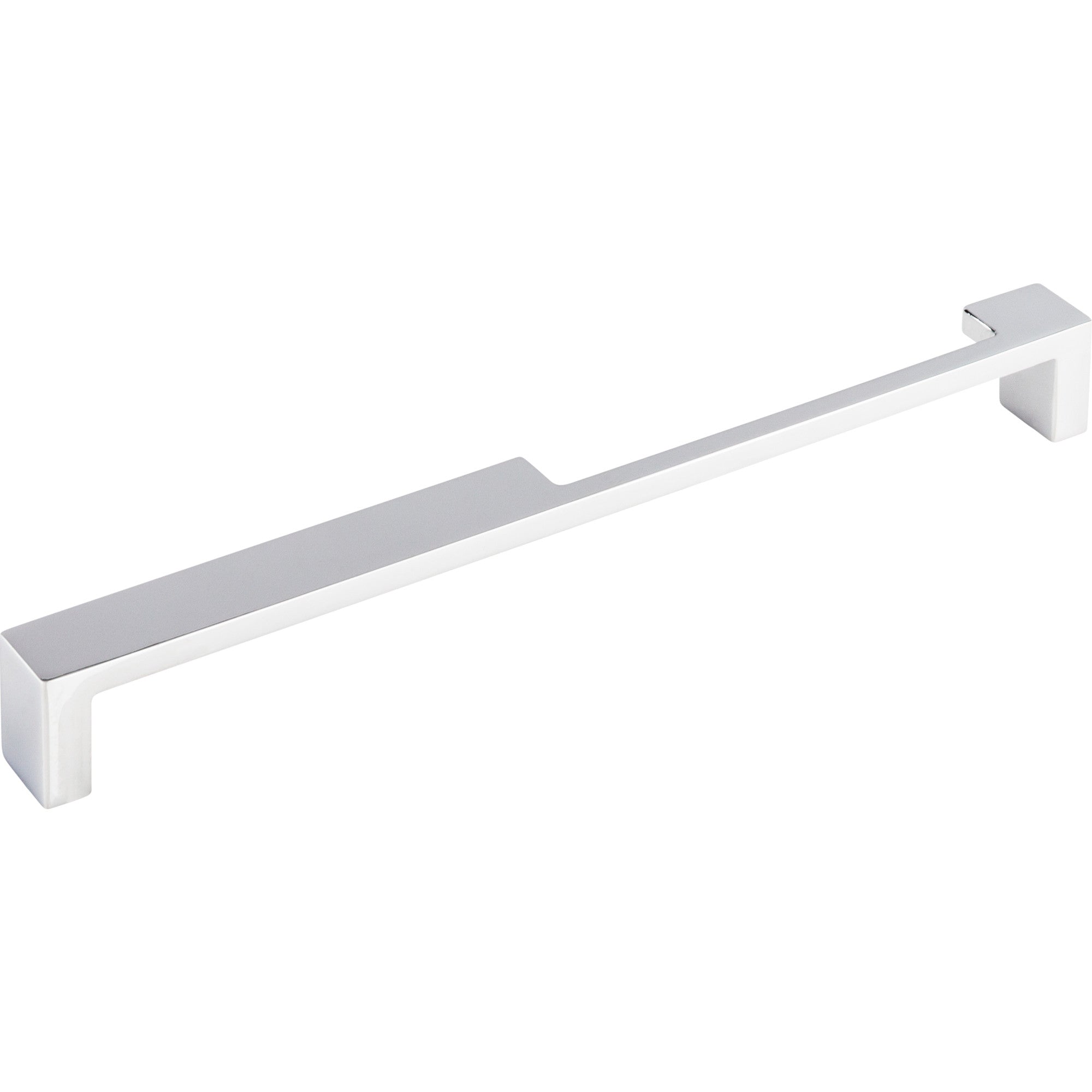 Worldwide Flooring Design Center Modern Metro Notch Pull A 9 Inch (c-c) Polished Chrome Modern Metro Notch Pull A 9 Inch (c-c) Polished Chrome Top Knobs Decorative Hardware