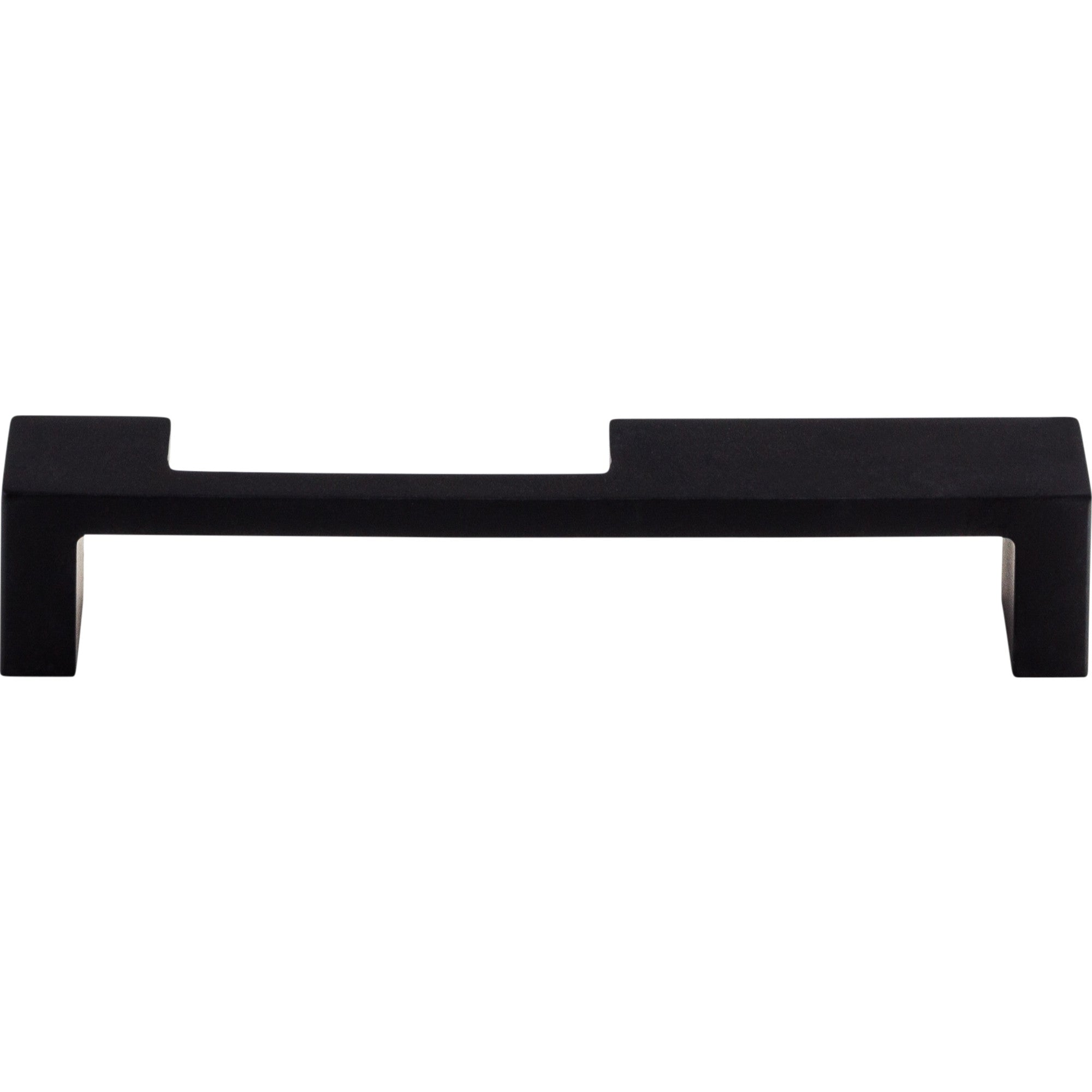 Worldwide Flooring Design Center Modern Metro Notch Pull B 5 Inch (c-c) Flat Black Modern Metro Notch Pull B 5 Inch (c-c) Flat Black Top Knobs Decorative Hardware