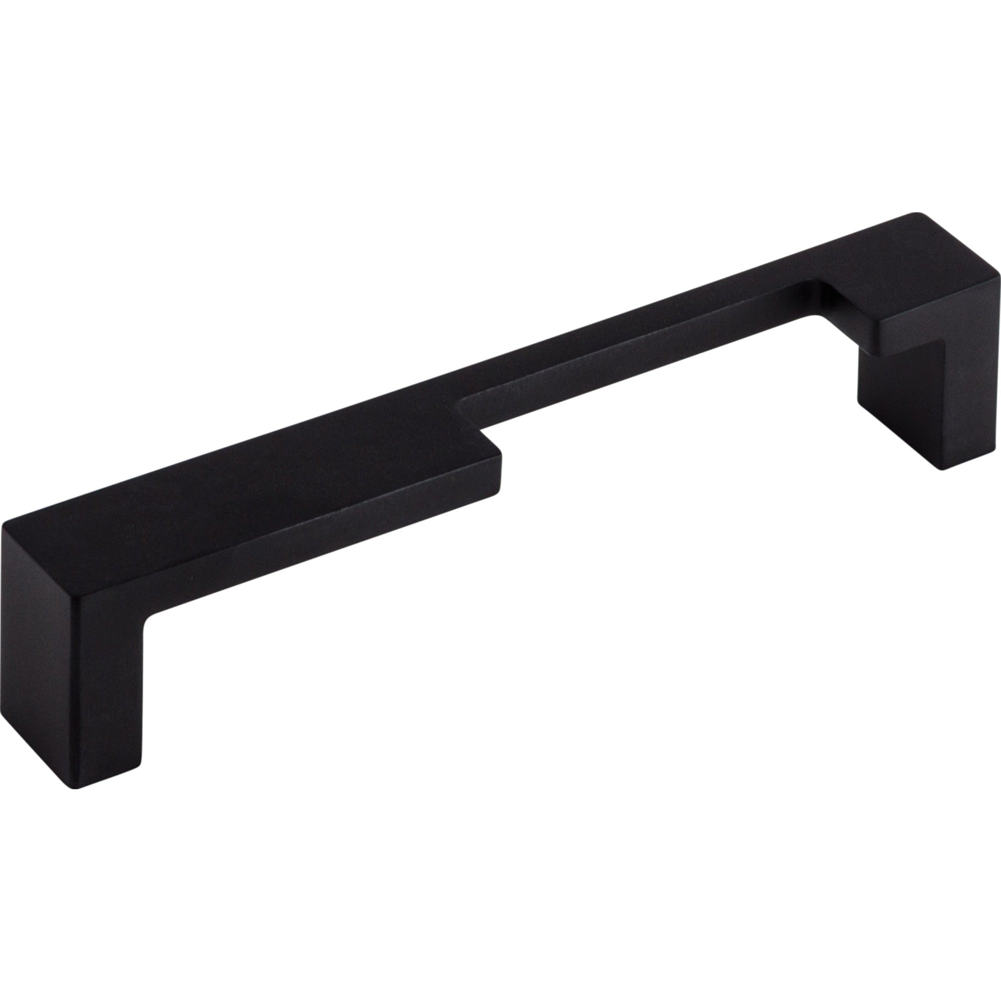 Worldwide Flooring Design Center Modern Metro Notch Pull B 5 Inch (c-c) Flat Black Modern Metro Notch Pull B 5 Inch (c-c) Flat Black Top Knobs Decorative Hardware