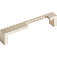 Worldwide Flooring Design Center Modern Metro Notch Pull B 5 Inch (c-c) Brushed Satin Nickel Modern Metro Notch Pull B 5 Inch (c-c) Brushed Satin Nickel Top Knobs Decorative Hardware