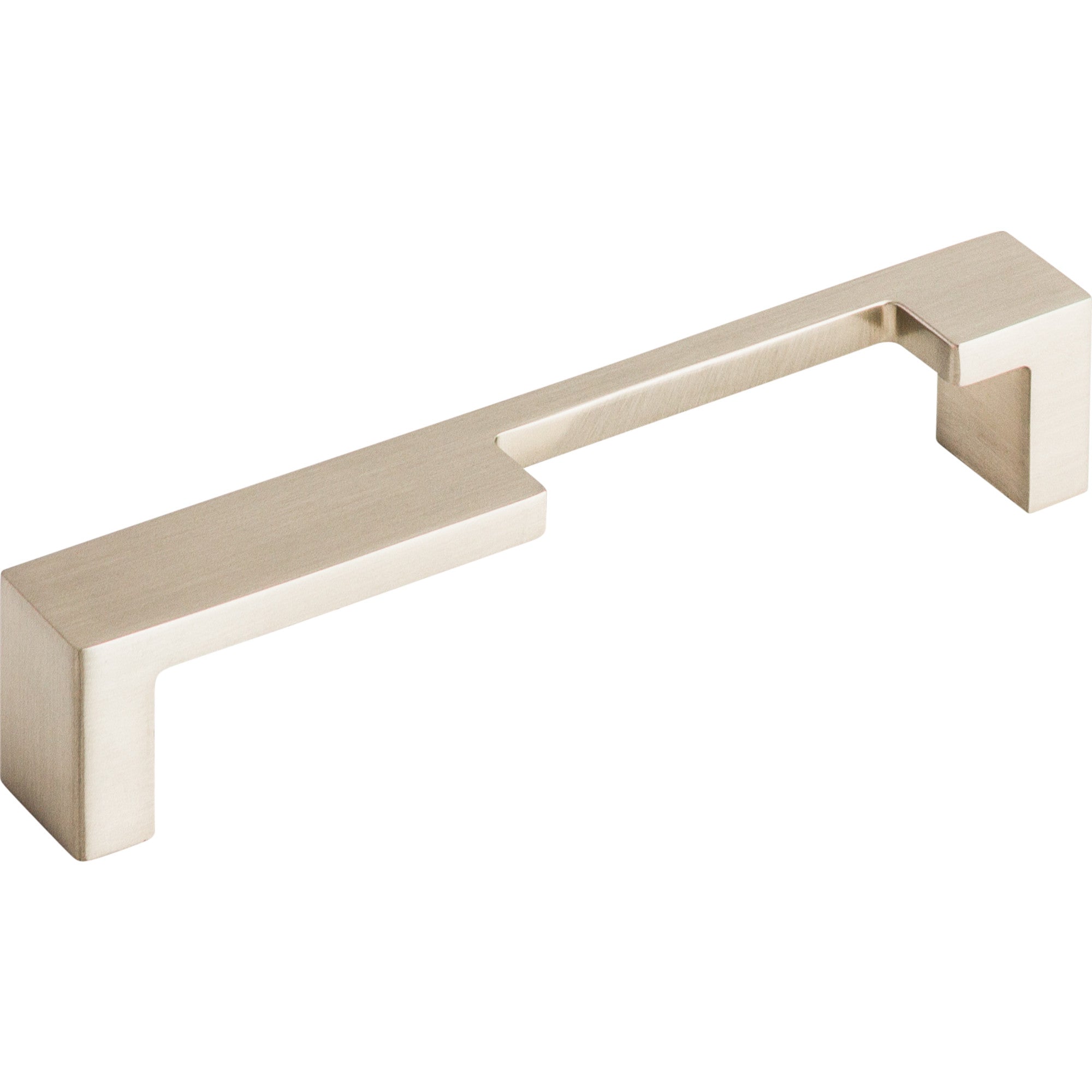 Worldwide Flooring Design Center Modern Metro Notch Pull B 5 Inch (c-c) Brushed Satin Nickel Modern Metro Notch Pull B 5 Inch (c-c) Brushed Satin Nickel Top Knobs Decorative Hardware