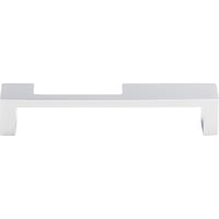Worldwide Flooring Design Center Modern Metro Notch Pull B 5 Inch (c-c) Polished Chrome Modern Metro Notch Pull B 5 Inch (c-c) Polished Chrome Top Knobs Decorative Hardware