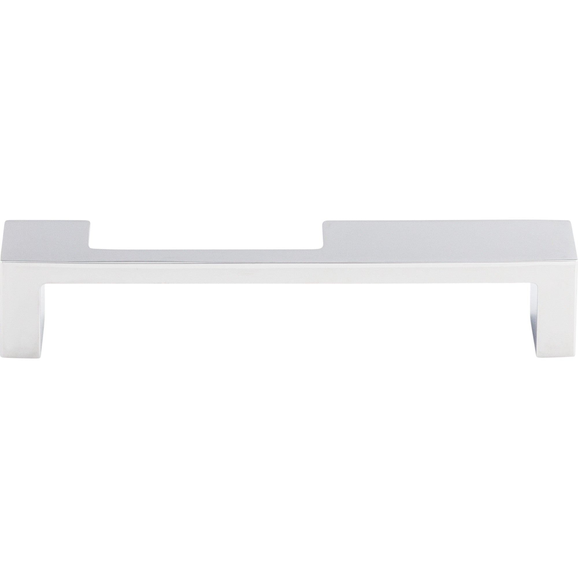 Worldwide Flooring Design Center Modern Metro Notch Pull B 5 Inch (c-c) Polished Chrome Modern Metro Notch Pull B 5 Inch (c-c) Polished Chrome Top Knobs Decorative Hardware