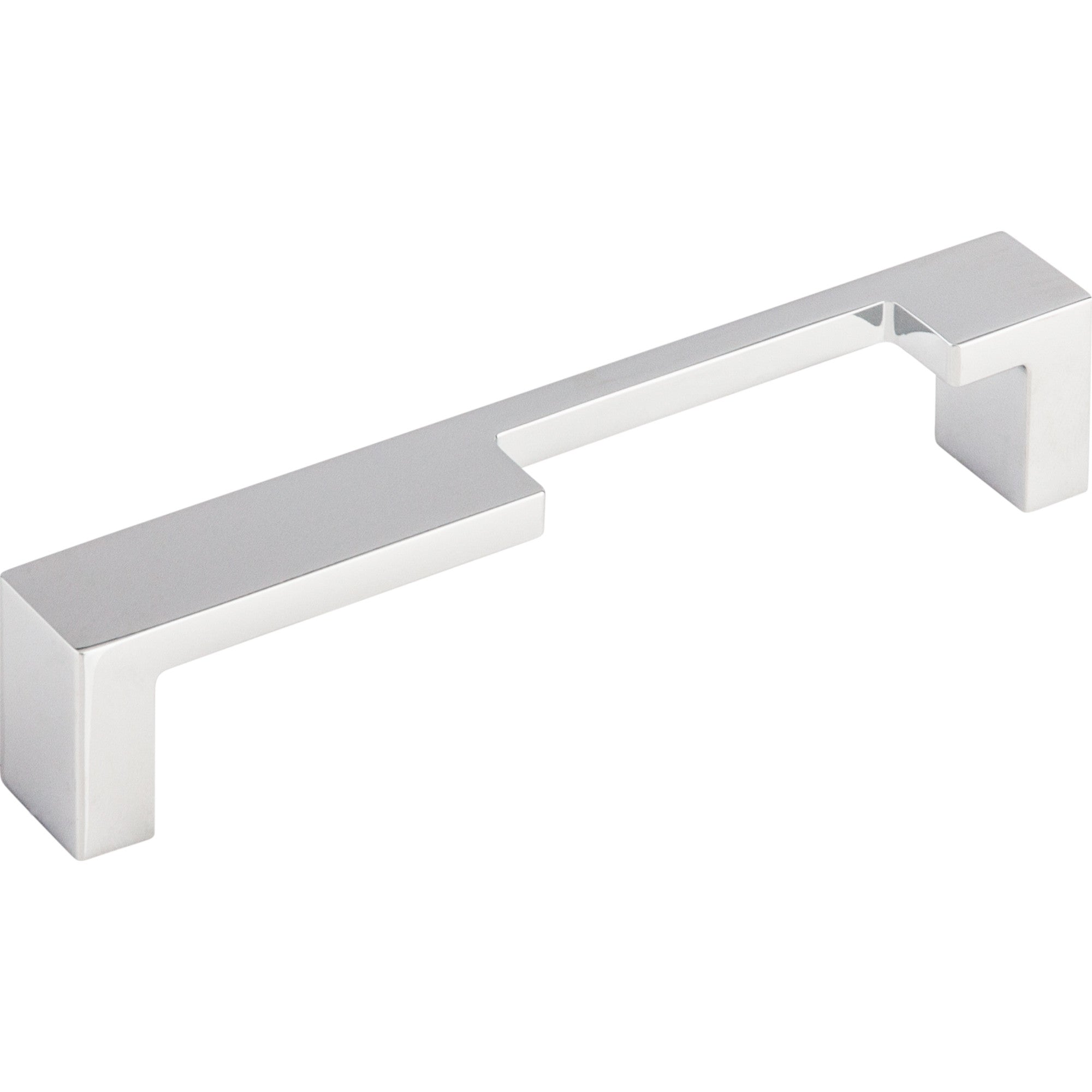 Worldwide Flooring Design Center Modern Metro Notch Pull B 5 Inch (c-c) Polished Chrome Modern Metro Notch Pull B 5 Inch (c-c) Polished Chrome Top Knobs Decorative Hardware