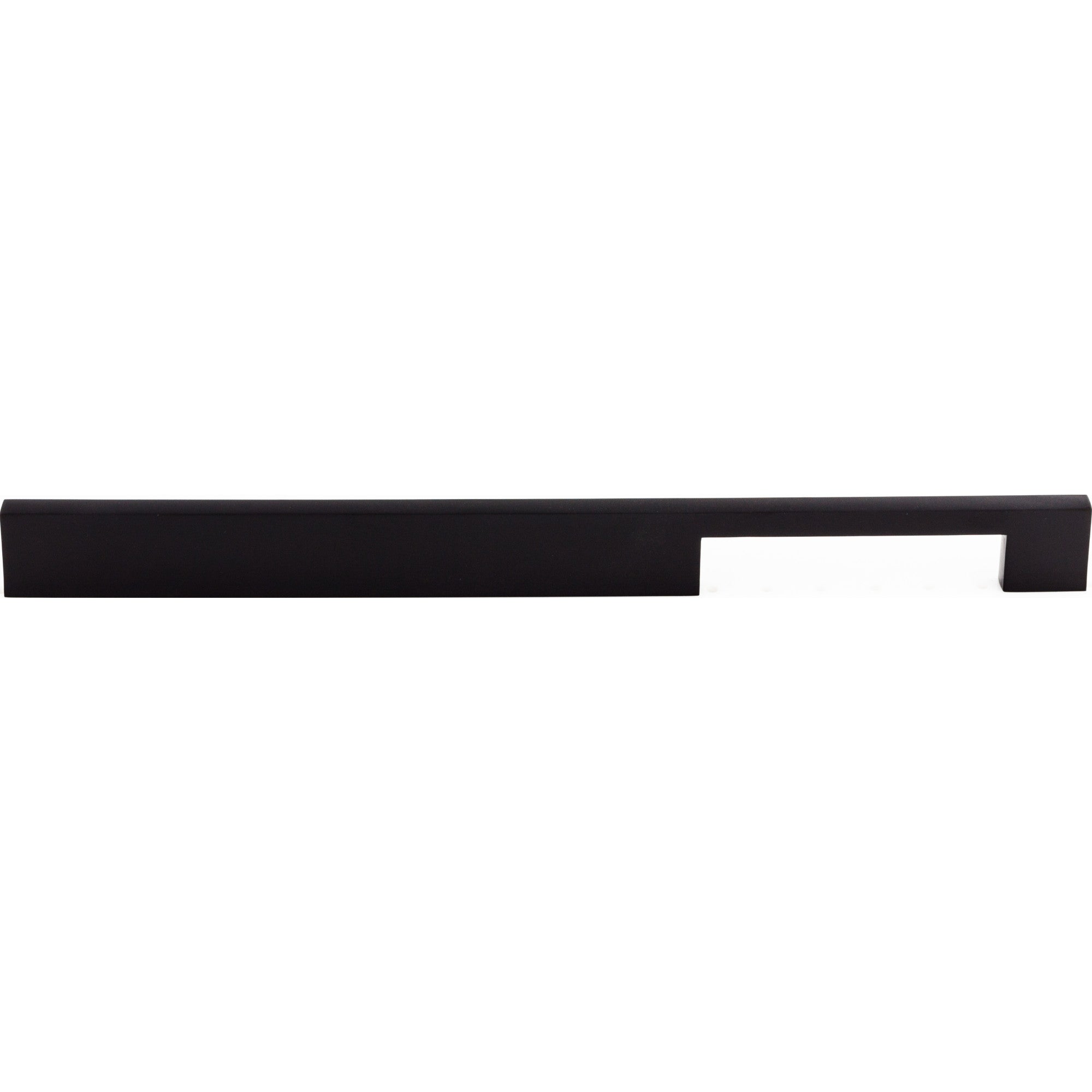 Worldwide Flooring Design Center Linear Pull 12 Inch (c-c) Flat Black Linear Pull 12 Inch (c-c) Flat Black Top Knobs Decorative Hardware