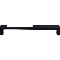 Worldwide Flooring Design Center Modern Metro Notch Pull B 7 Inch (c-c) Flat Black Modern Metro Notch Pull B 7 Inch (c-c) Flat Black Top Knobs Decorative Hardware