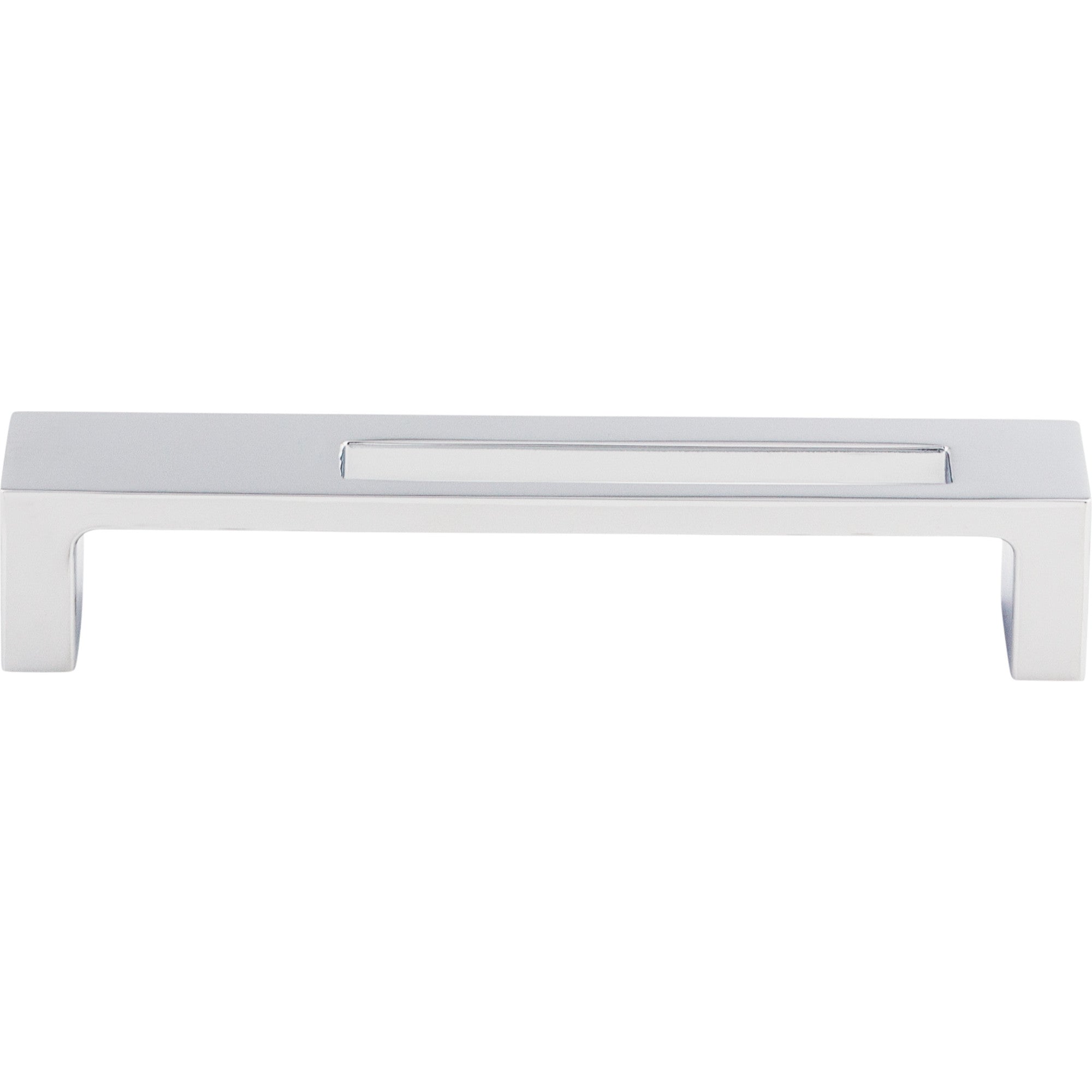 Worldwide Flooring Design Center Modern Metro Slot Pull 5 Inch (c-c) Polished Chrome Modern Metro Slot Pull 5 Inch (c-c) Polished Chrome Top Knobs Decorative Hardware