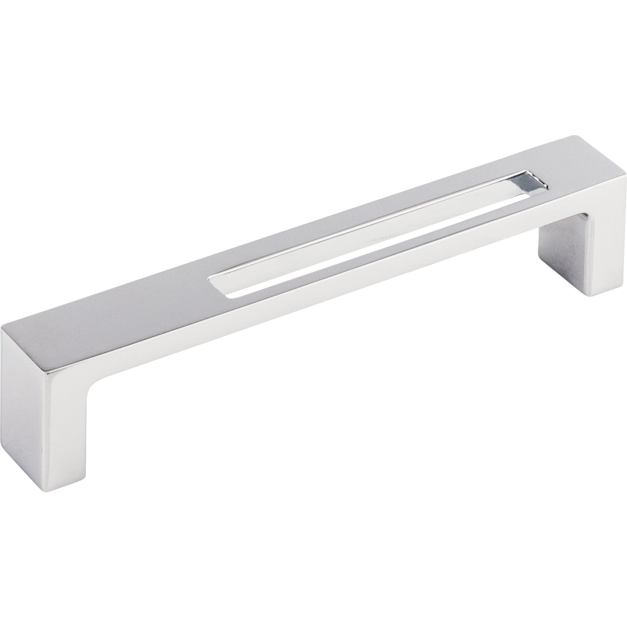 Worldwide Flooring Design Center Modern Metro Slot Pull 5 Inch (c-c) Polished Chrome Modern Metro Slot Pull 5 Inch (c-c) Polished Chrome Top Knobs Decorative Hardware