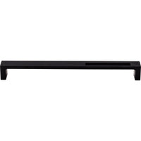 Worldwide Flooring Design Center Modern Metro Slot Pull 9 Inch (c-c) Flat Black Modern Metro Slot Pull 9 Inch (c-c) Flat Black Top Knobs Decorative Hardware