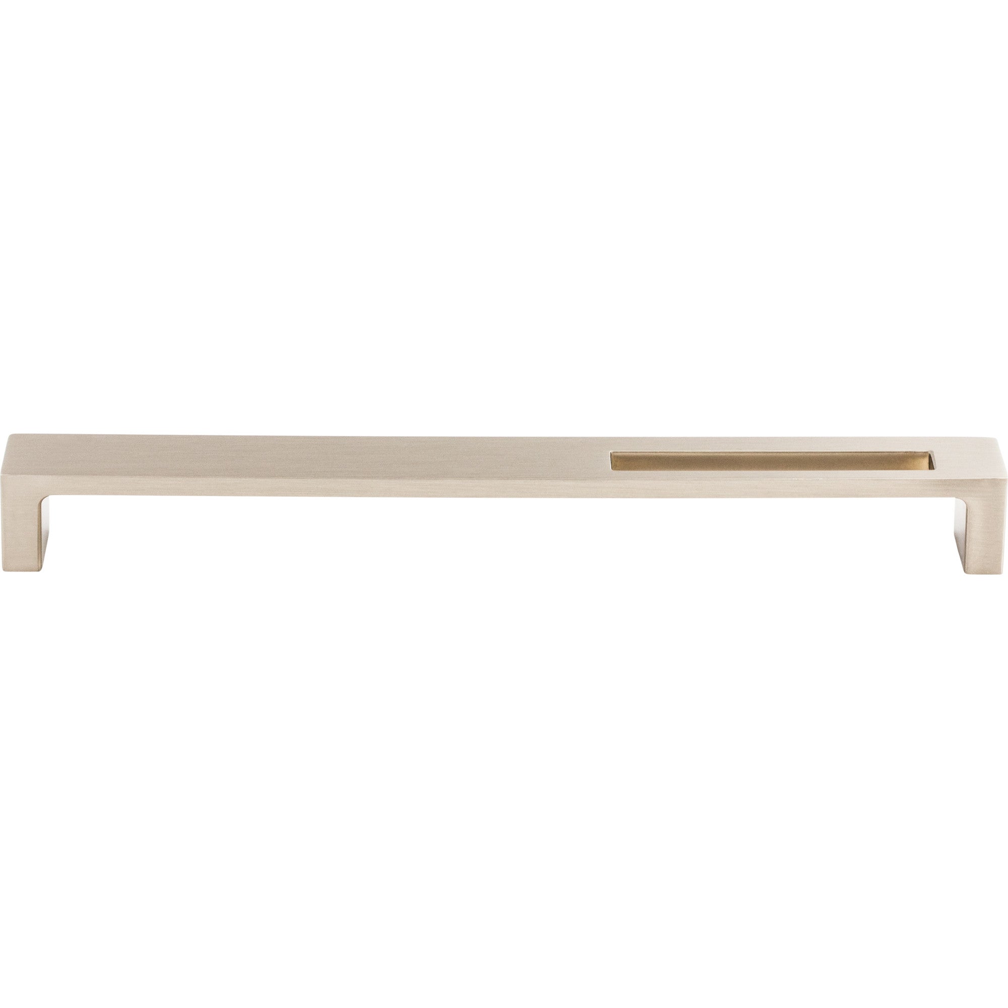 Worldwide Flooring Design Center Modern Metro Slot Pull 9 Inch (c-c) Brushed Satin Nickel Modern Metro Slot Pull 9 Inch (c-c) Brushed Satin Nickel Top Knobs Decorative Hardware
