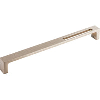 Worldwide Flooring Design Center Modern Metro Slot Pull 9 Inch (c-c) Brushed Satin Nickel Modern Metro Slot Pull 9 Inch (c-c) Brushed Satin Nickel Top Knobs Decorative Hardware