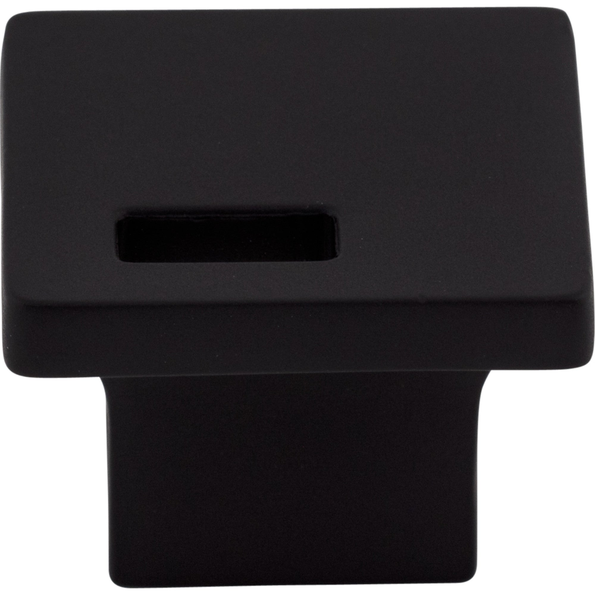 Worldwide Flooring Design Center Modern Metro Slot Knob 1 1/4 Inch Flat Black Modern Metro Slot Knob 1 1/4 Inch Flat Black Top Knobs Decorative Hardware