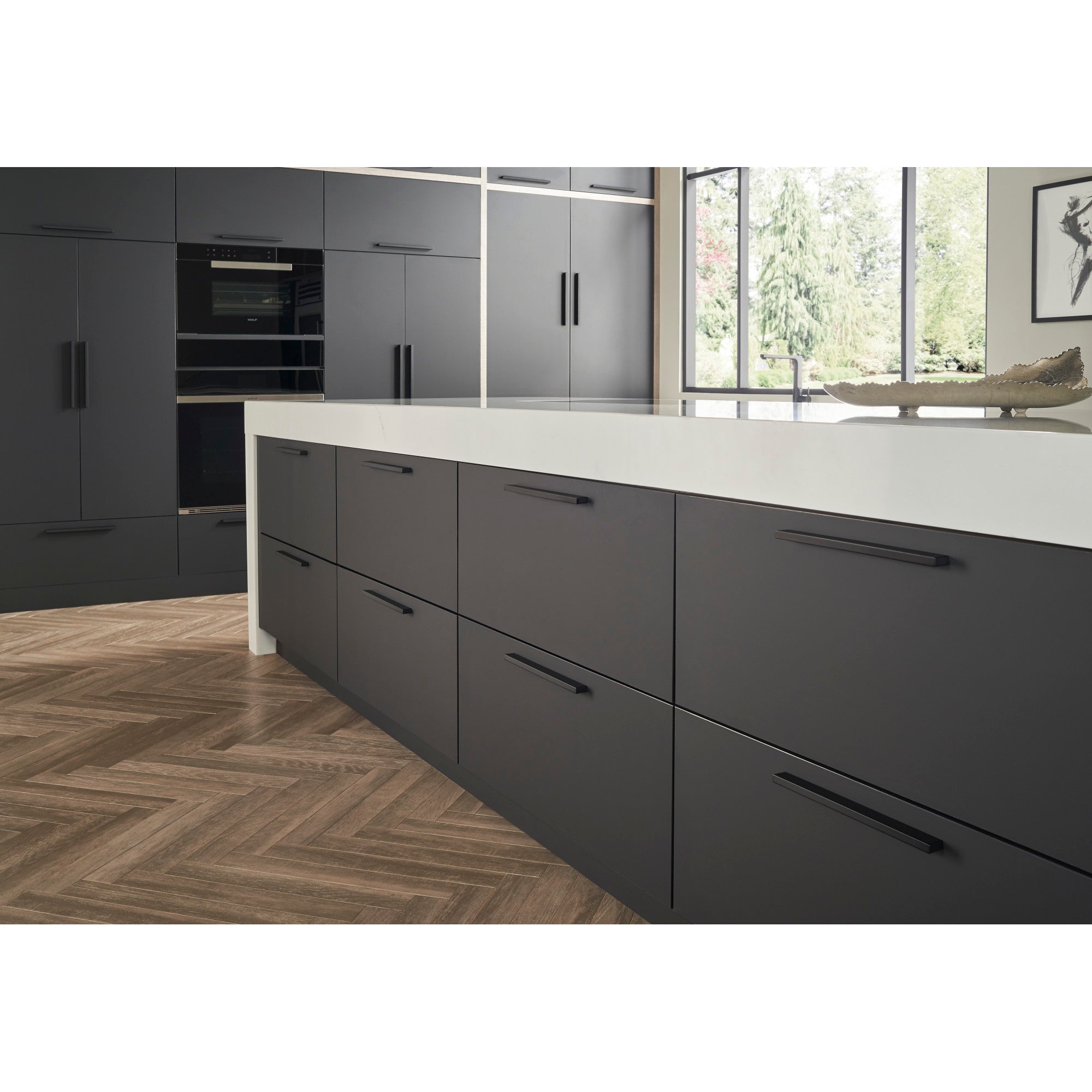 Worldwide Flooring Design Center Modern Metro Tab Pull 2 Inch (c-c) Aluminum Modern Metro Tab Pull 2 Inch (c-c) Aluminum Top Knobs Decorative Hardware