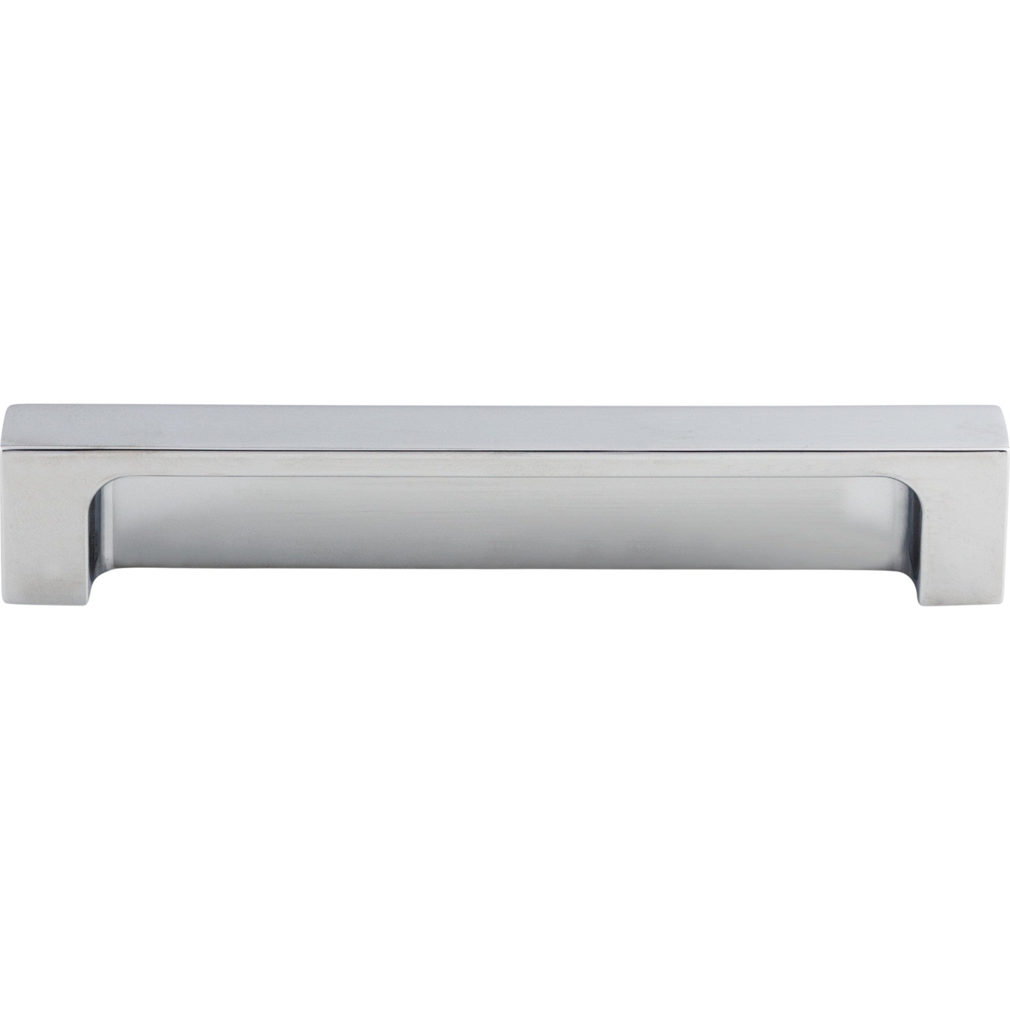 Worldwide Flooring Design Center Modern Metro Tab Pull 5 Inch (c-c) Polished Chrome Modern Metro Tab Pull 5 Inch (c-c) Polished Chrome Top Knobs Decorative Hardware