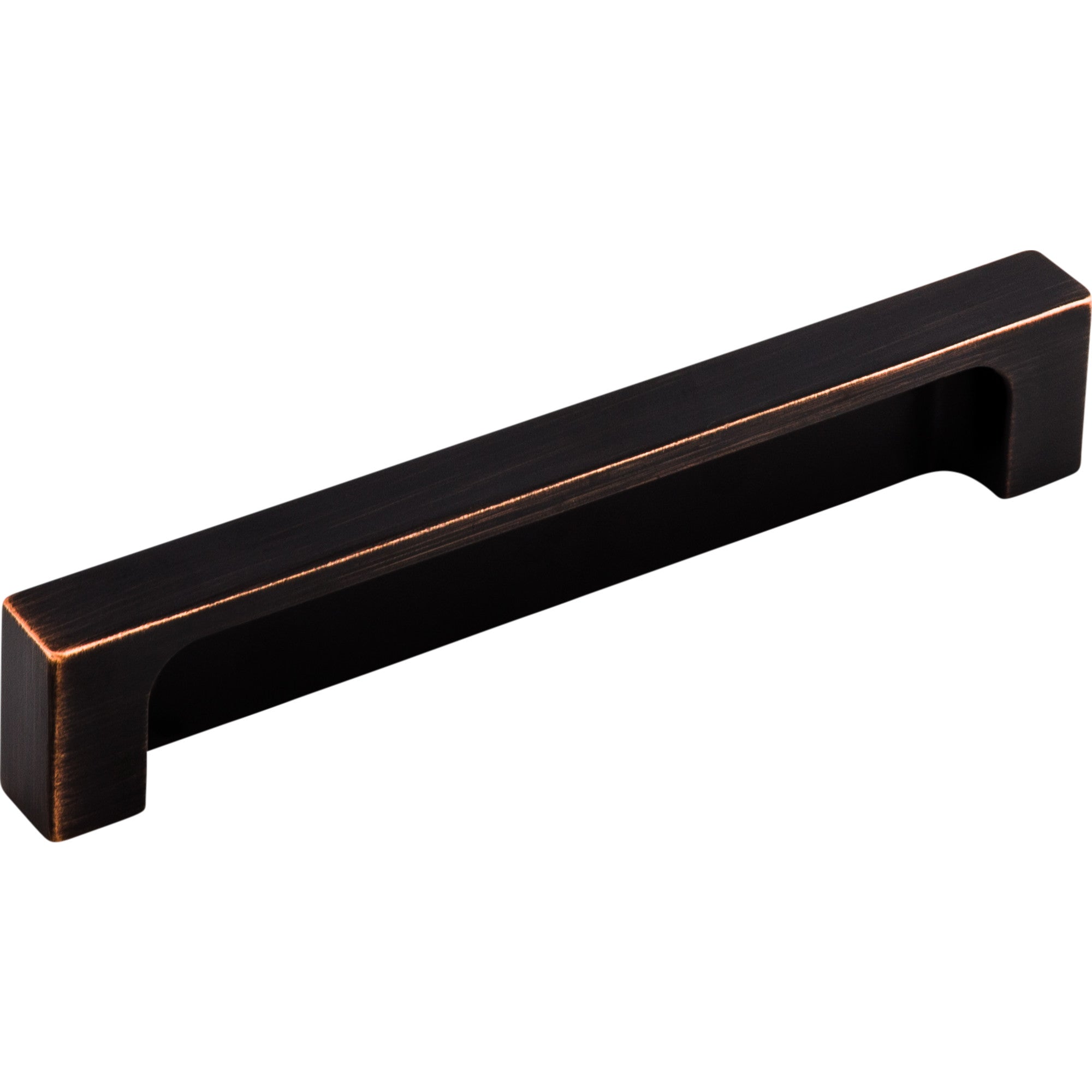 Worldwide Flooring Design Center Modern Metro Tab Pull 5 Inch (c-c) Tuscan Bronze Modern Metro Tab Pull 5 Inch (c-c) Tuscan Bronze Top Knobs Decorative Hardware