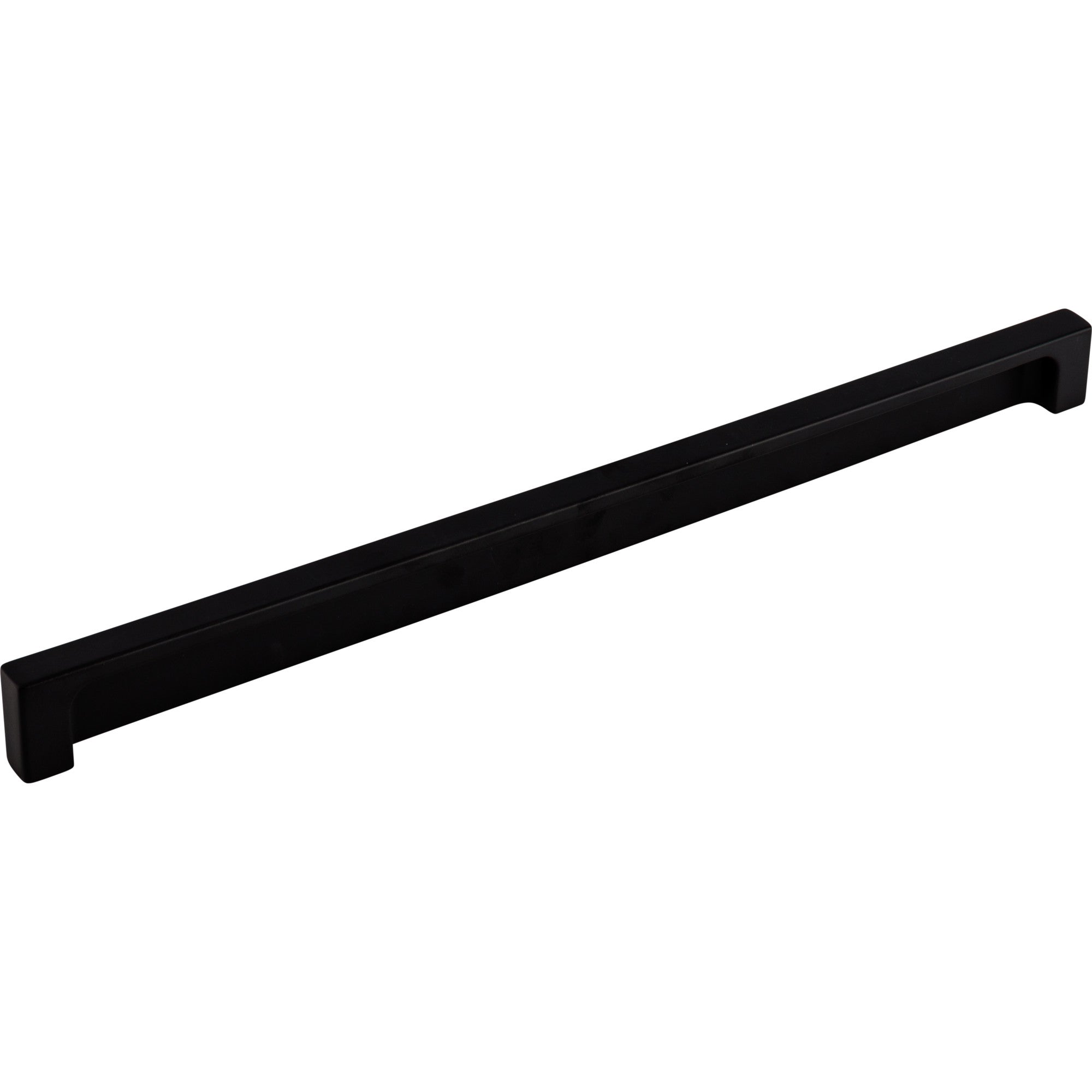 Worldwide Flooring Design Center Modern Metro Tab Pull 12 Inch (c-c) Flat Black Modern Metro Tab Pull 12 Inch (c-c) Flat Black Top Knobs Decorative Hardware
