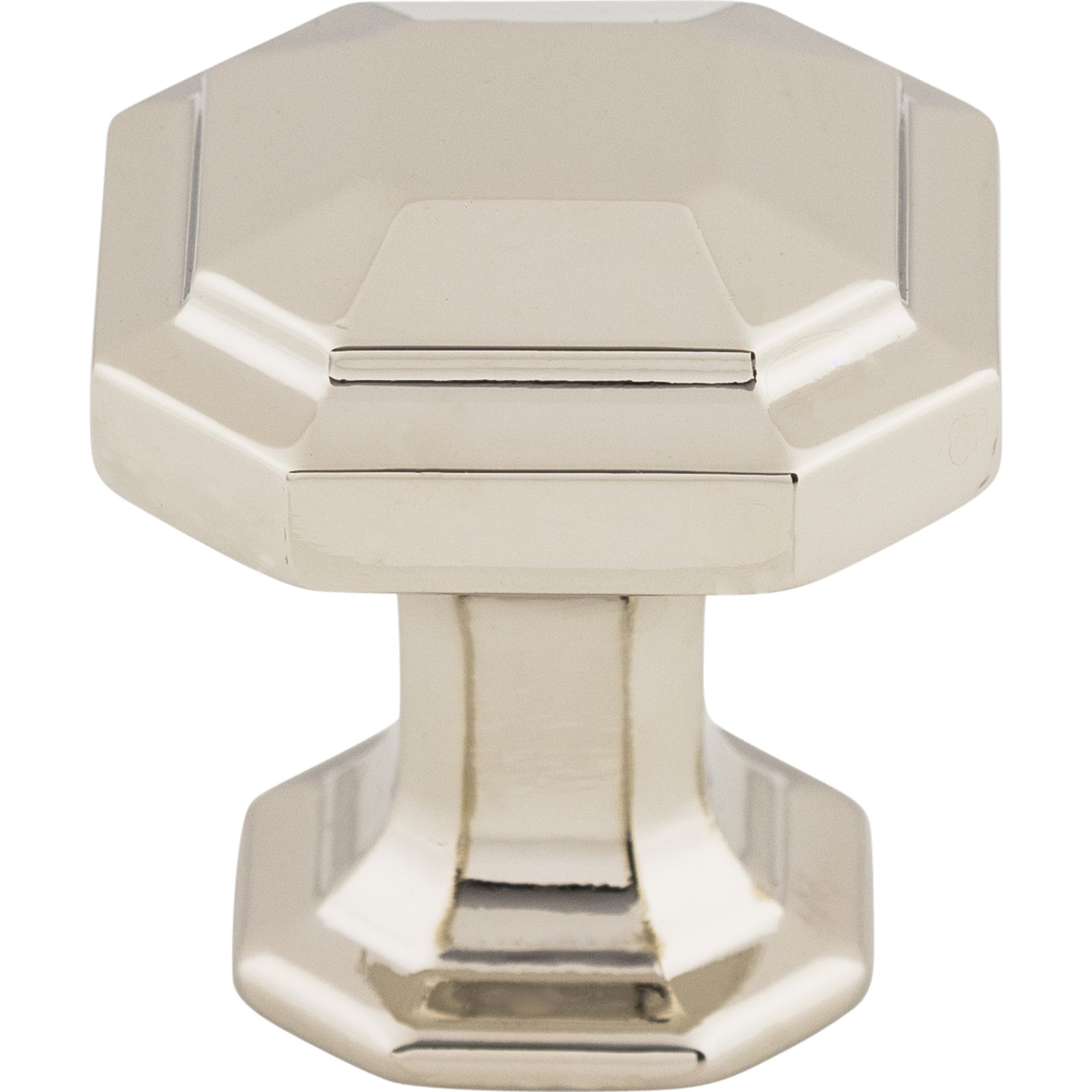 Worldwide Flooring Design Center Emerald Knob 1 1/8 Inch Polished Nickel Emerald Knob 1 1/8 Inch Polished Nickel Top Knobs Decorative Hardware