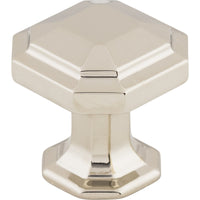 Worldwide Flooring Design Center Emerald Knob 1 1/8 Inch Polished Nickel Emerald Knob 1 1/8 Inch Polished Nickel Top Knobs Decorative Hardware
