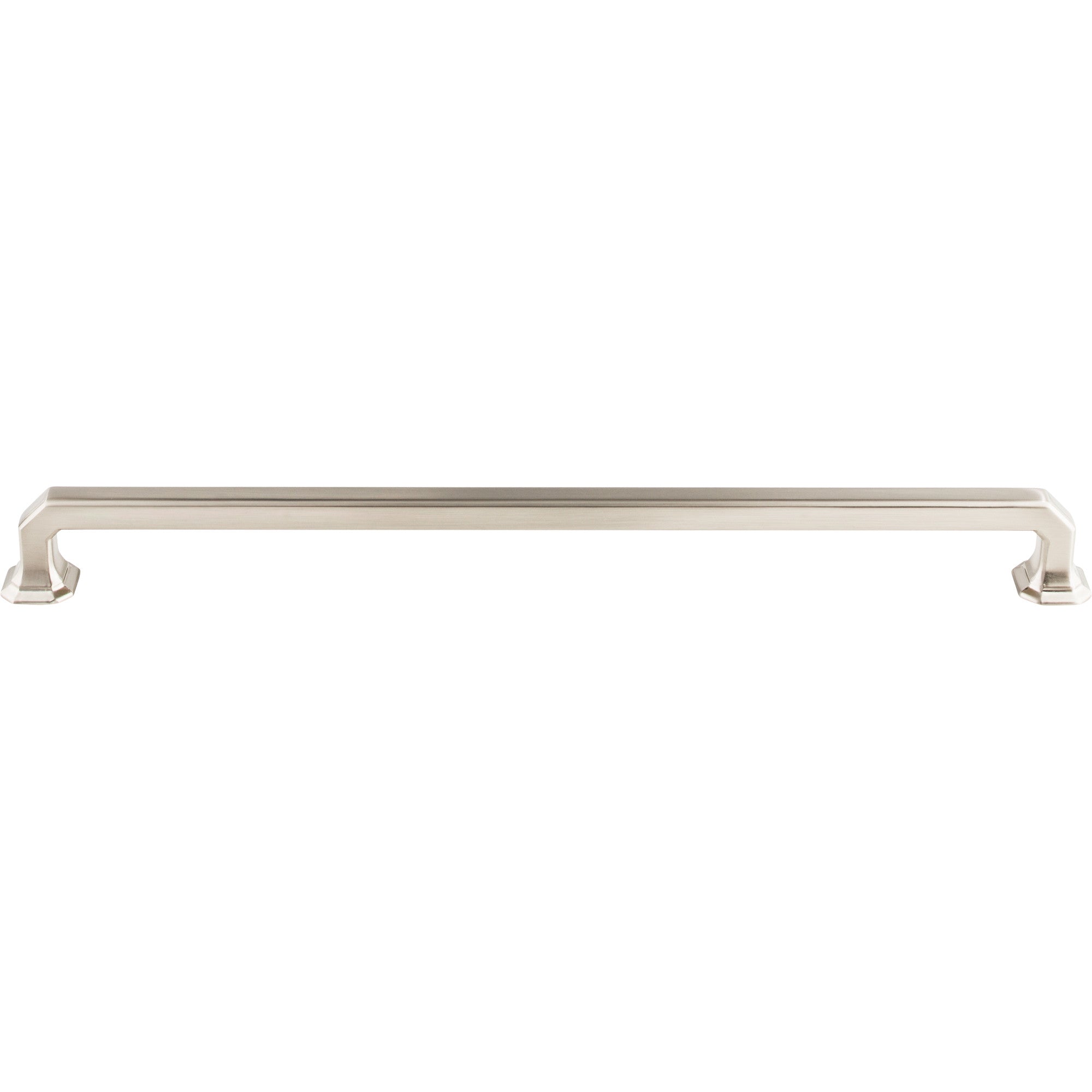 Worldwide Flooring Design Center Emerald Pull 12 Inch (c-c) Brushed Satin Nickel Emerald Pull 12 Inch (c-c) Brushed Satin Nickel Top Knobs Decorative Hardware