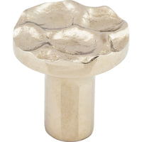 Worldwide Flooring Design Center Cobblestone Round Knob 1 1/8 Inch Polished Nickel Cobblestone Round Knob 1 1/8 Inch Polished Nickel Top Knobs Decorative Hardware