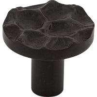 Worldwide Flooring Design Center Cobblestone Round Knob 1 3/8 Inch Coal Black Cobblestone Round Knob 1 3/8 Inch Coal Black Top Knobs Decorative Hardware