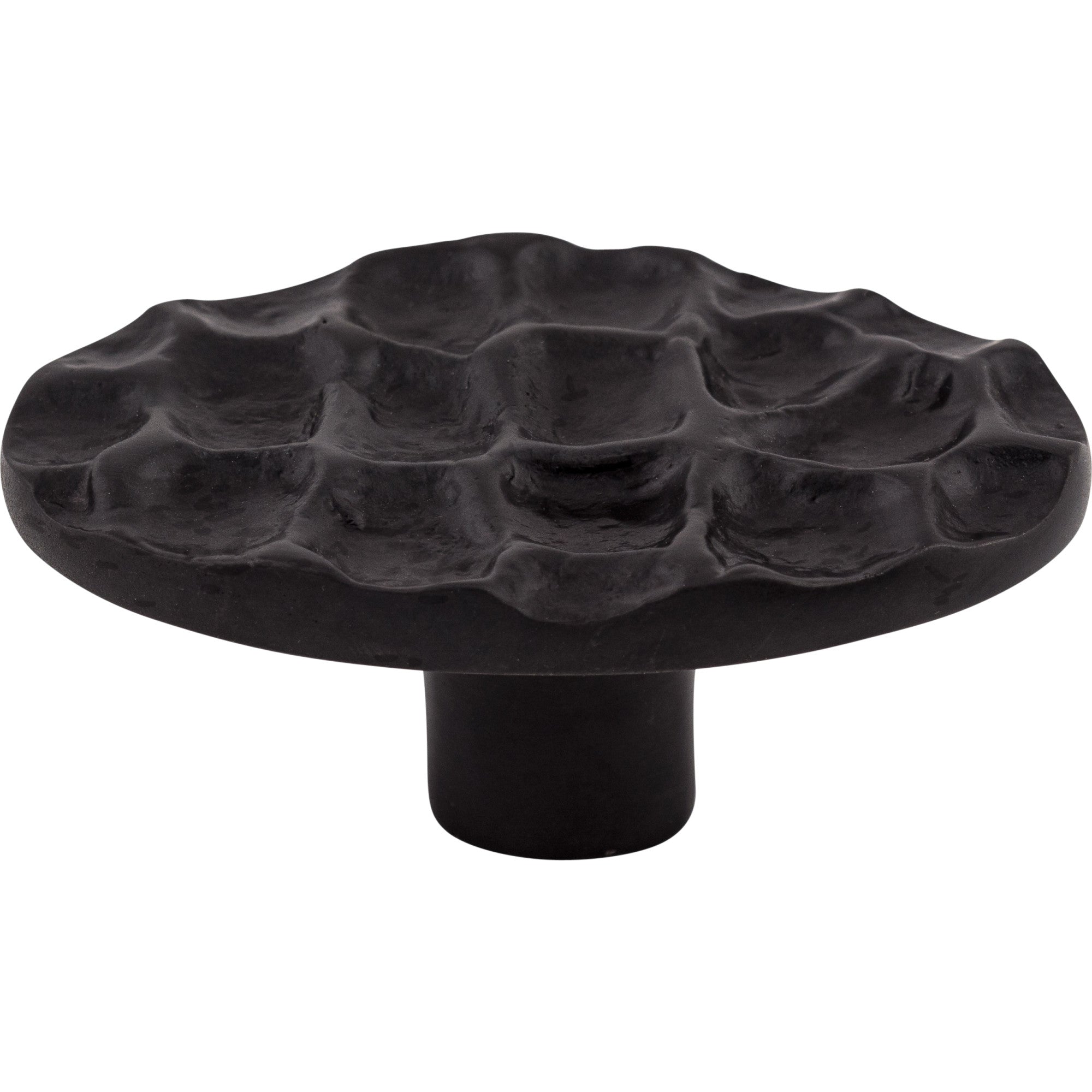 Worldwide Flooring Design Center Cobblestone Oval Knob 2 5/8 Inch Coal Black Cobblestone Oval Knob 2 5/8 Inch Coal Black Top Knobs Decorative Hardware