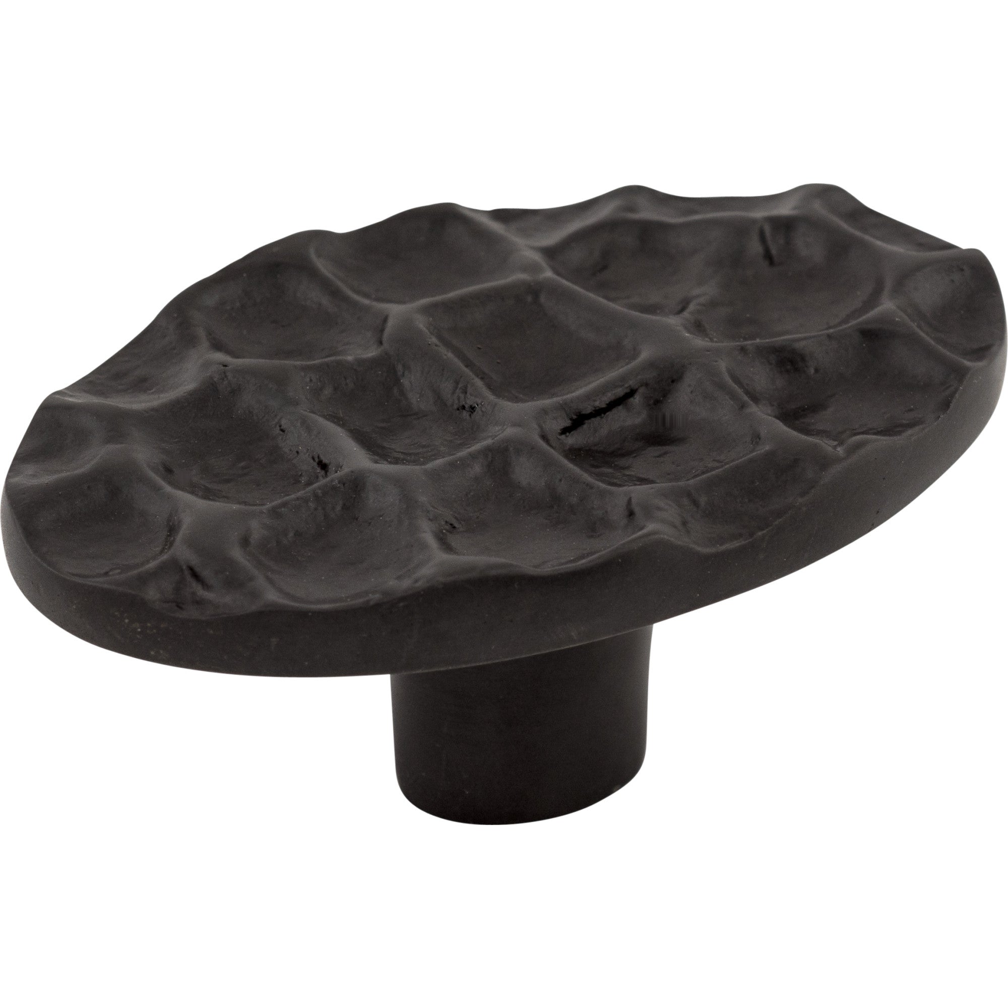 Worldwide Flooring Design Center Cobblestone Oval Knob 2 5/8 Inch Coal Black Cobblestone Oval Knob 2 5/8 Inch Coal Black Top Knobs Decorative Hardware