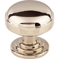 Worldwide Flooring Design Center Ellis Knob 1 1/4 Inch Polished Nickel Ellis Knob 1 1/4 Inch Polished Nickel Top Knobs Decorative Hardware