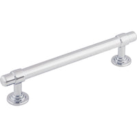 Worldwide Flooring Design Center Ellis Pull 5 1/16 Inch (c-c) Polished Chrome Ellis Pull 5 1/16 Inch (c-c) Polished Chrome Top Knobs Decorative Hardware