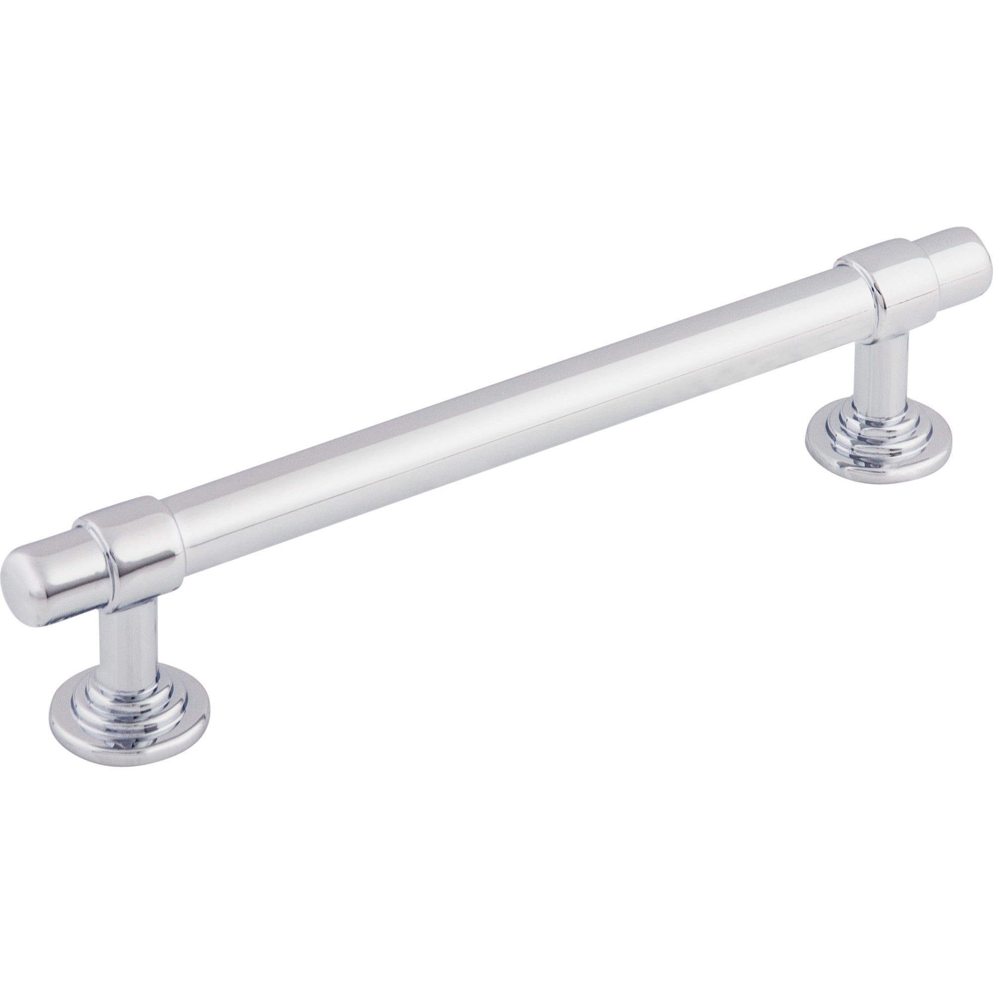 Worldwide Flooring Design Center Ellis Pull 5 1/16 Inch (c-c) Polished Chrome Ellis Pull 5 1/16 Inch (c-c) Polished Chrome Top Knobs Decorative Hardware