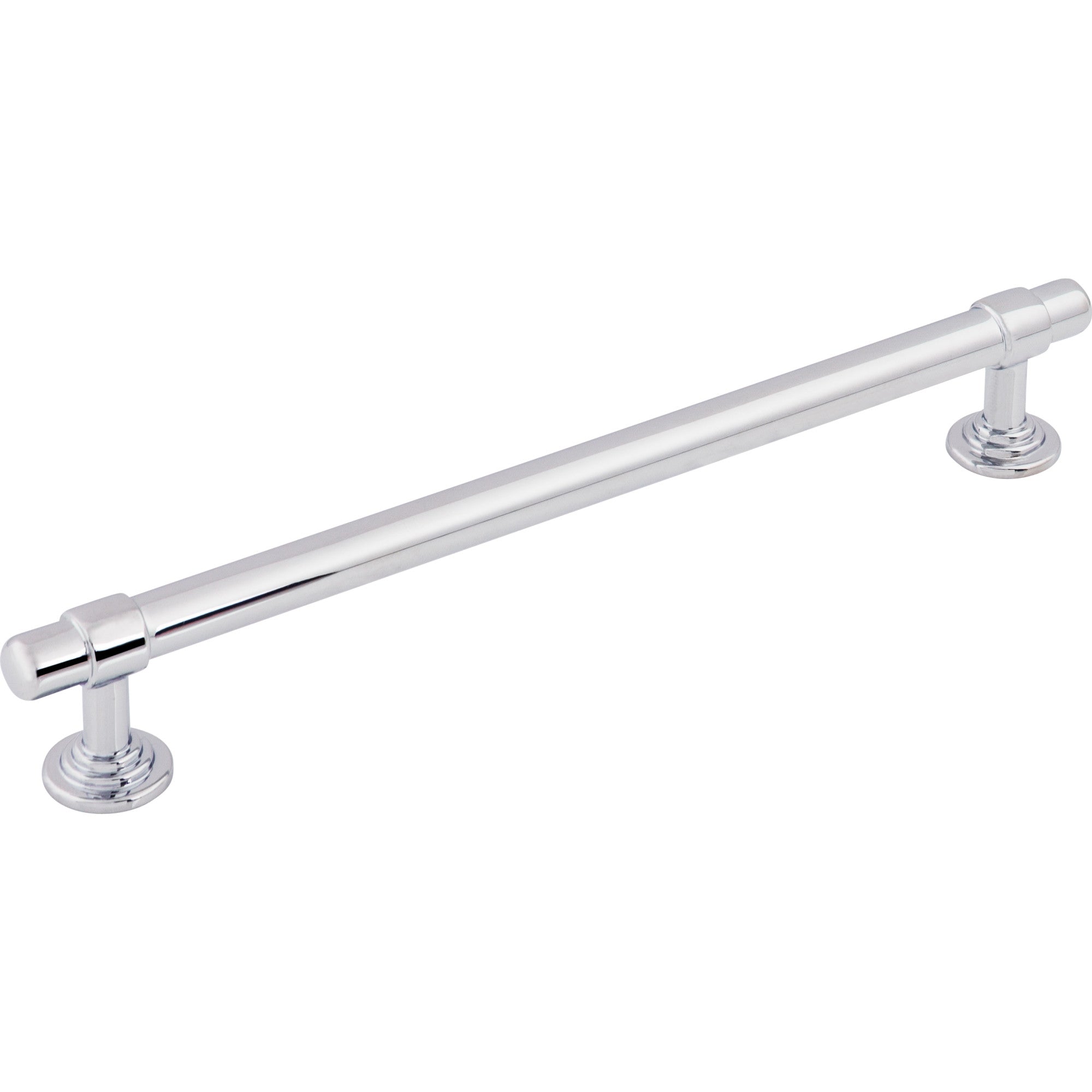 Worldwide Flooring Design Center Ellis Pull 7 9/16 Inch (c-c) Polished Chrome Ellis Pull 7 9/16 Inch (c-c) Polished Chrome Top Knobs Decorative Hardware