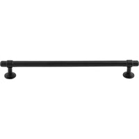 Worldwide Flooring Design Center Ellis Pull 8 13/16 Inch (c-c) Flat Black Ellis Pull 8 13/16 Inch (c-c) Flat Black Top Knobs Decorative Hardware