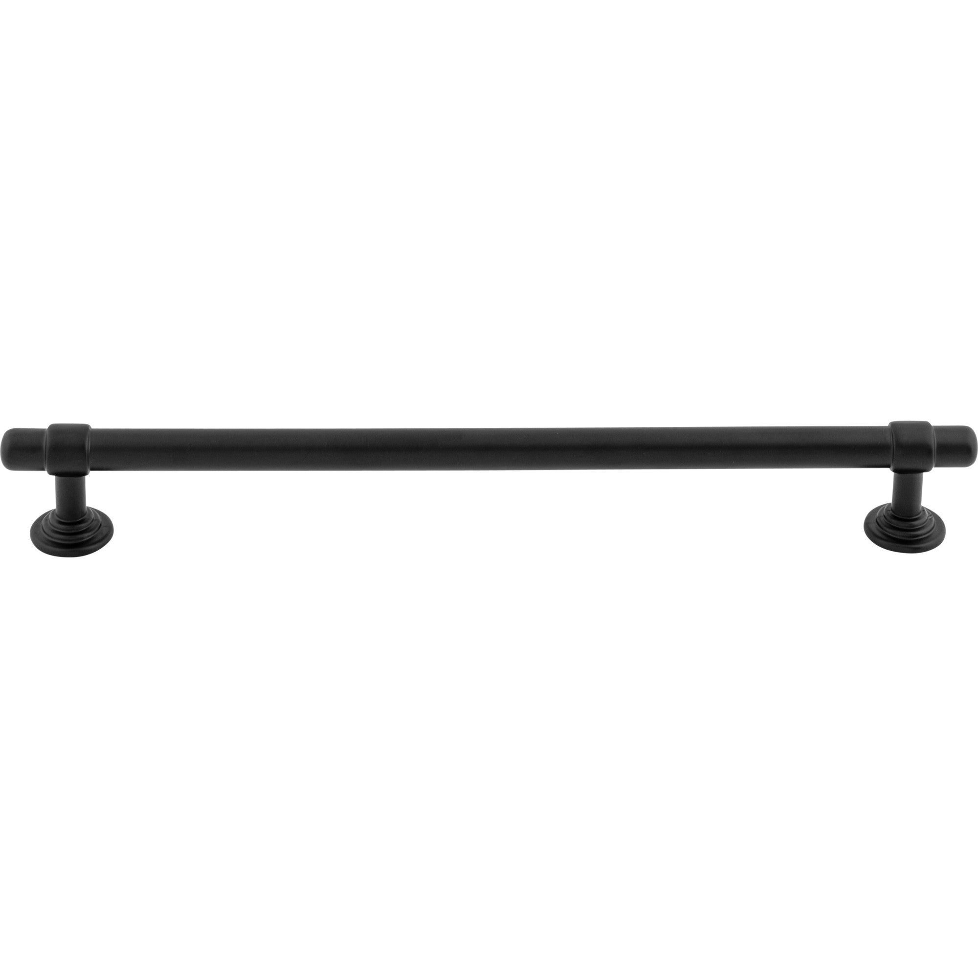 Worldwide Flooring Design Center Ellis Pull 8 13/16 Inch (c-c) Flat Black Ellis Pull 8 13/16 Inch (c-c) Flat Black Top Knobs Decorative Hardware