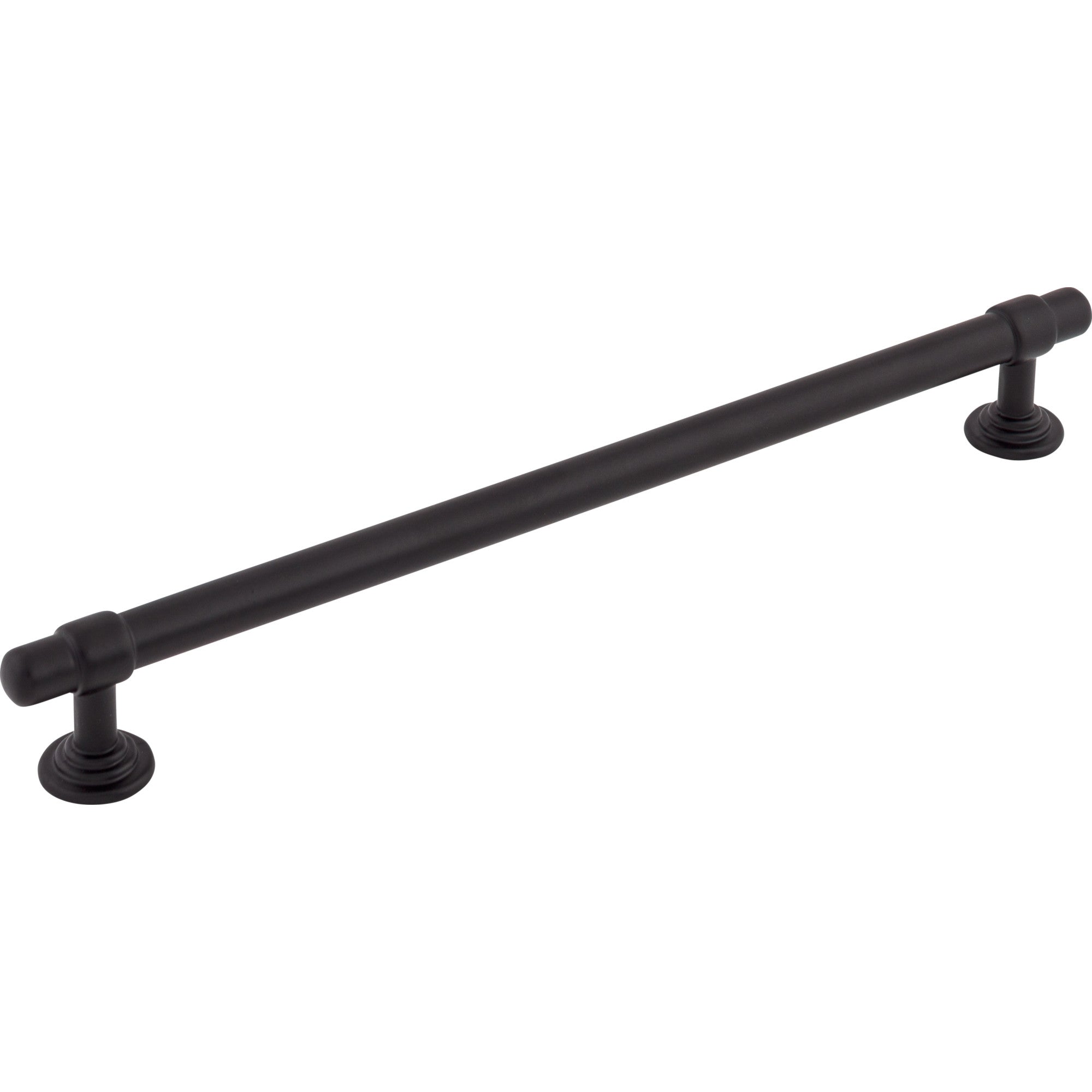 Worldwide Flooring Design Center Ellis Pull 8 13/16 Inch (c-c) Flat Black Ellis Pull 8 13/16 Inch (c-c) Flat Black Top Knobs Decorative Hardware