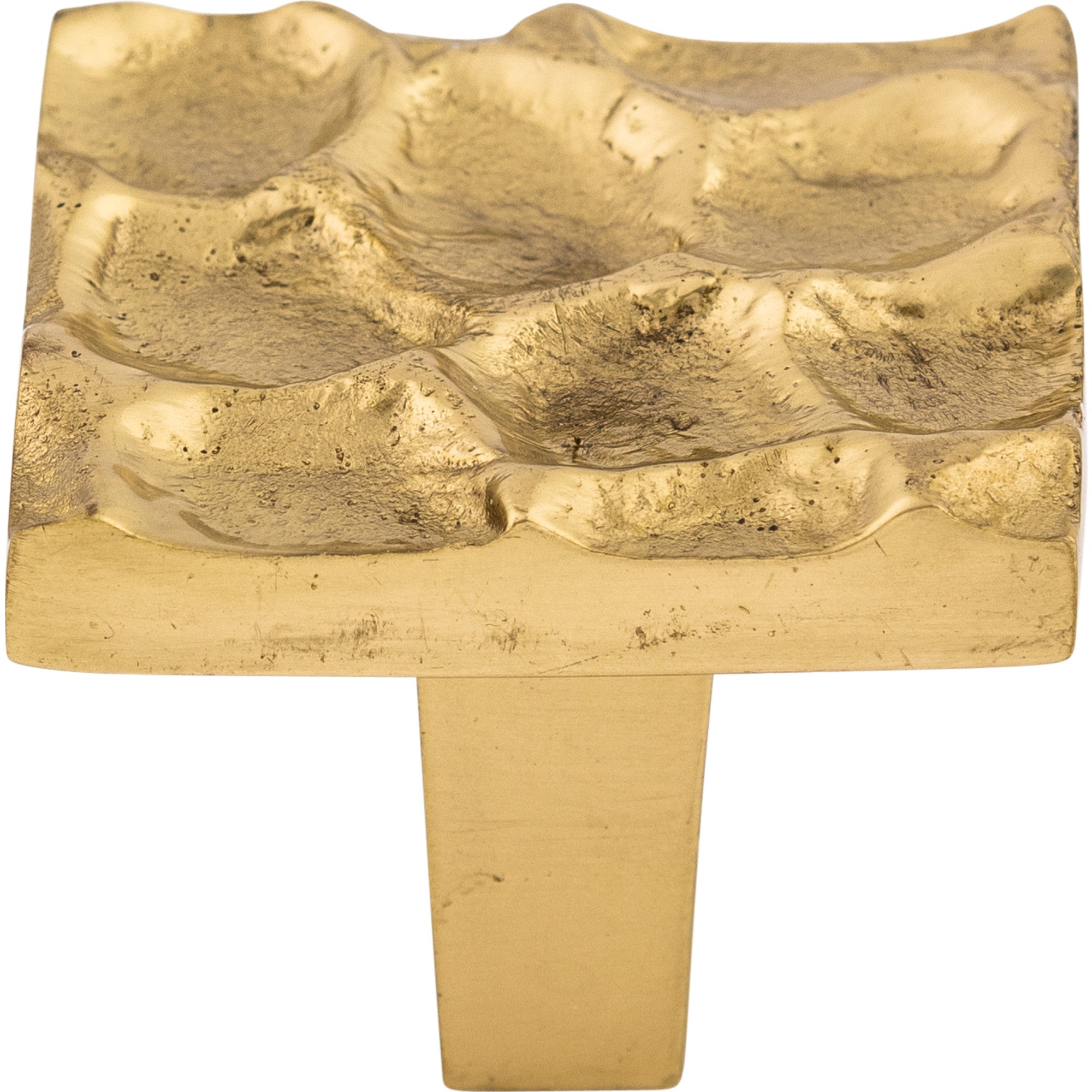 Worldwide Flooring Design Center Cobblestone Square Knob 1 3/8 Inch Brass Cobblestone Square Knob 1 3/8 Inch Brass Top Knobs Decorative Hardware