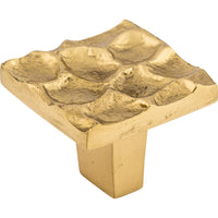Worldwide Flooring Design Center Cobblestone Square Knob 1 3/8 Inch Brass Cobblestone Square Knob 1 3/8 Inch Brass Top Knobs Decorative Hardware